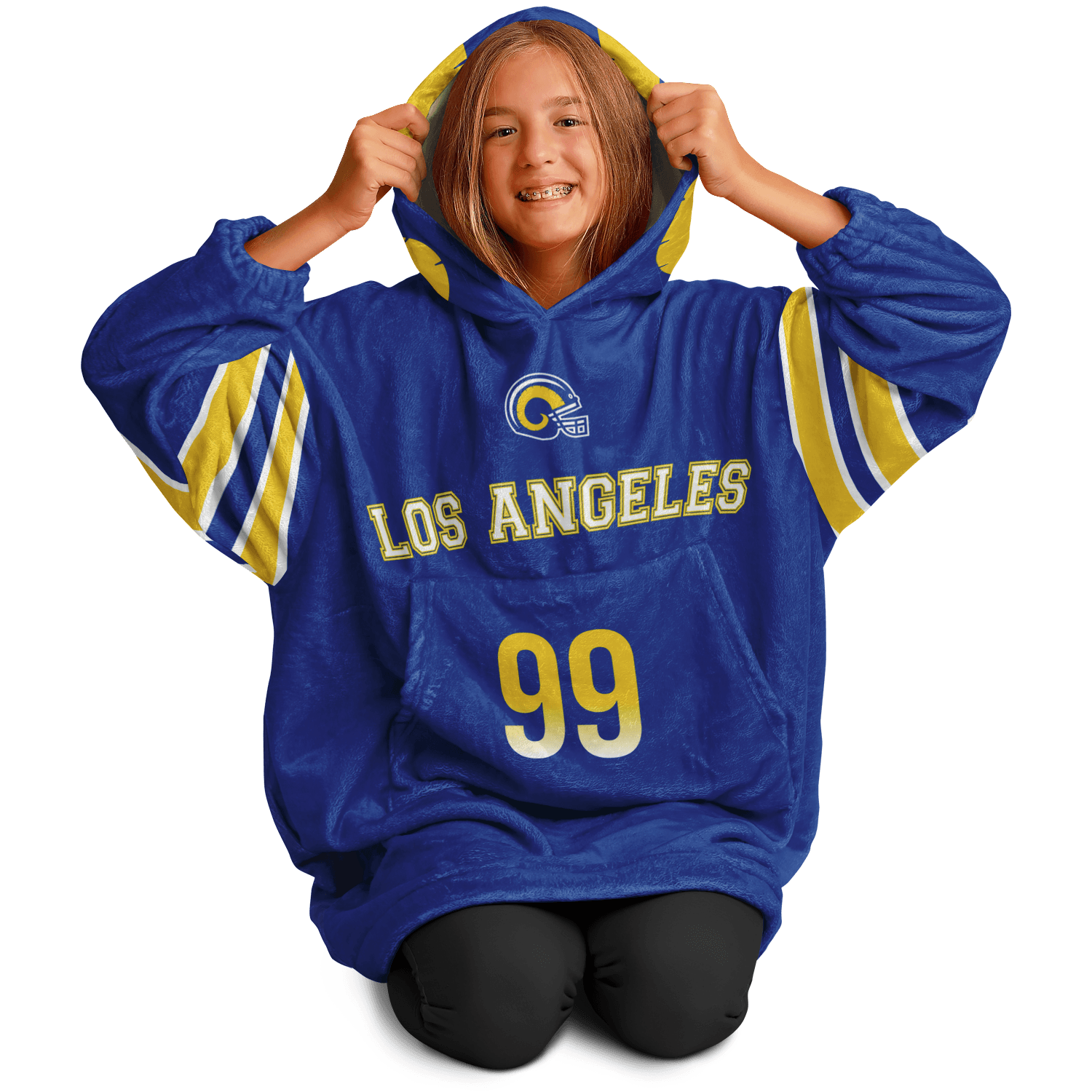 Personalized Los Angeles Hoodie Blanket product image 0