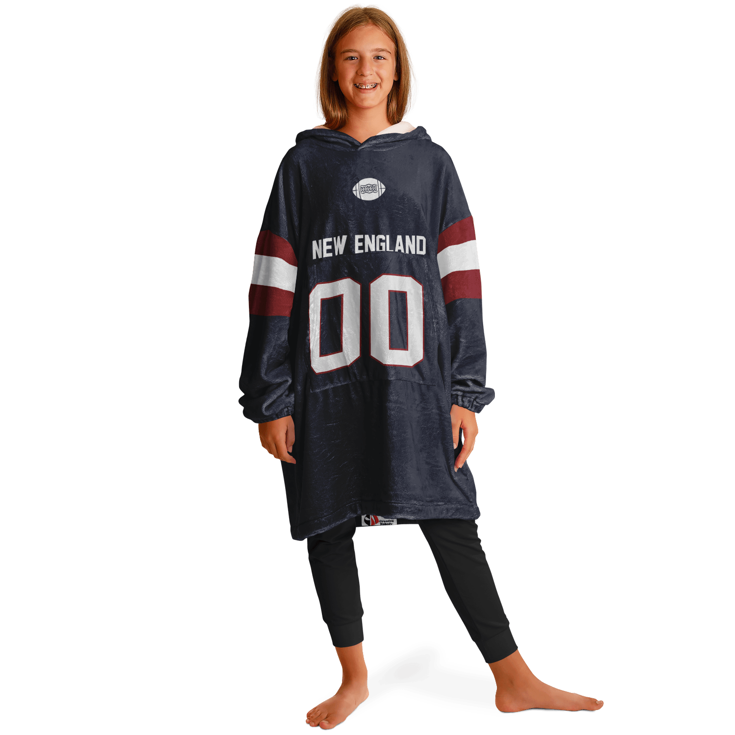 Personalized New England Hoodie Blanket product image 5