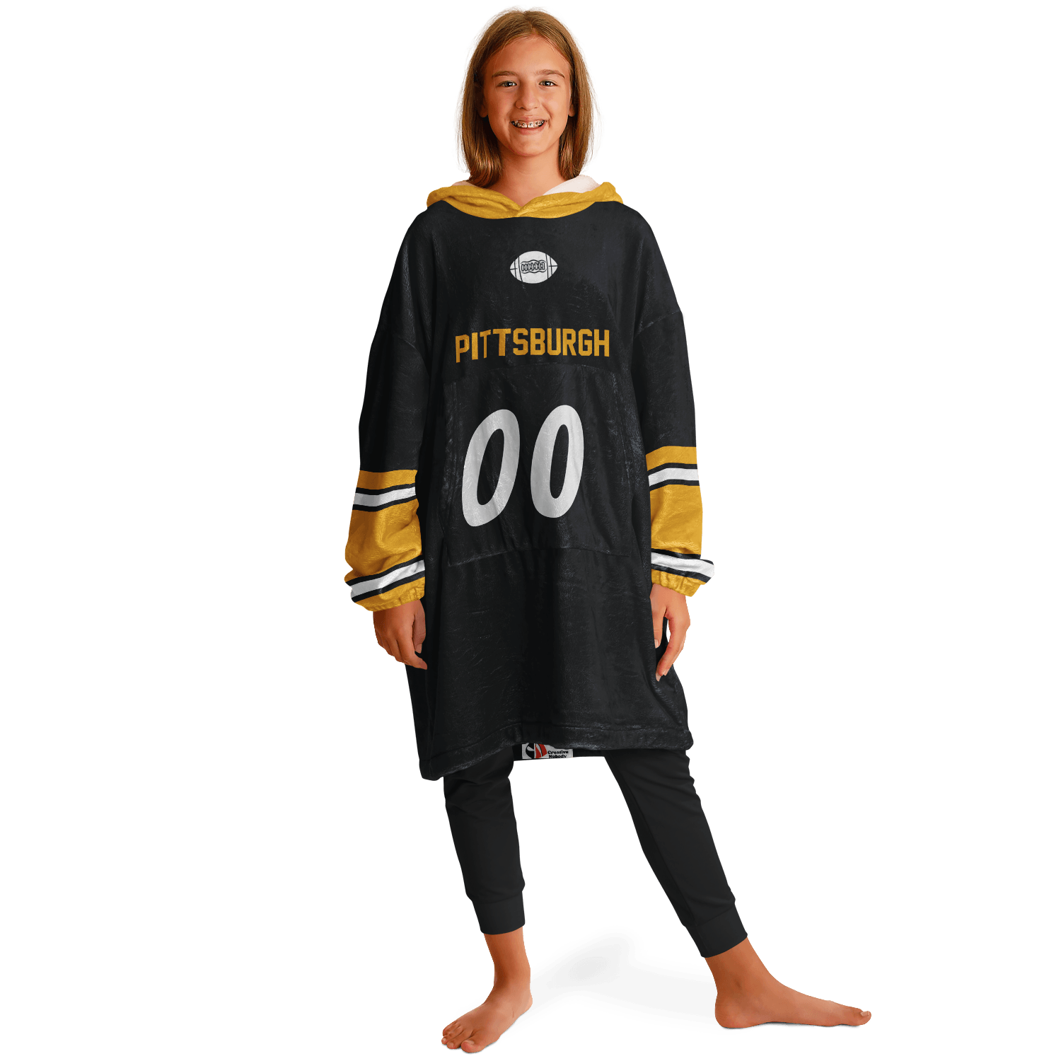 Personalized Pittsburgh Hoodie Blanket product image 5