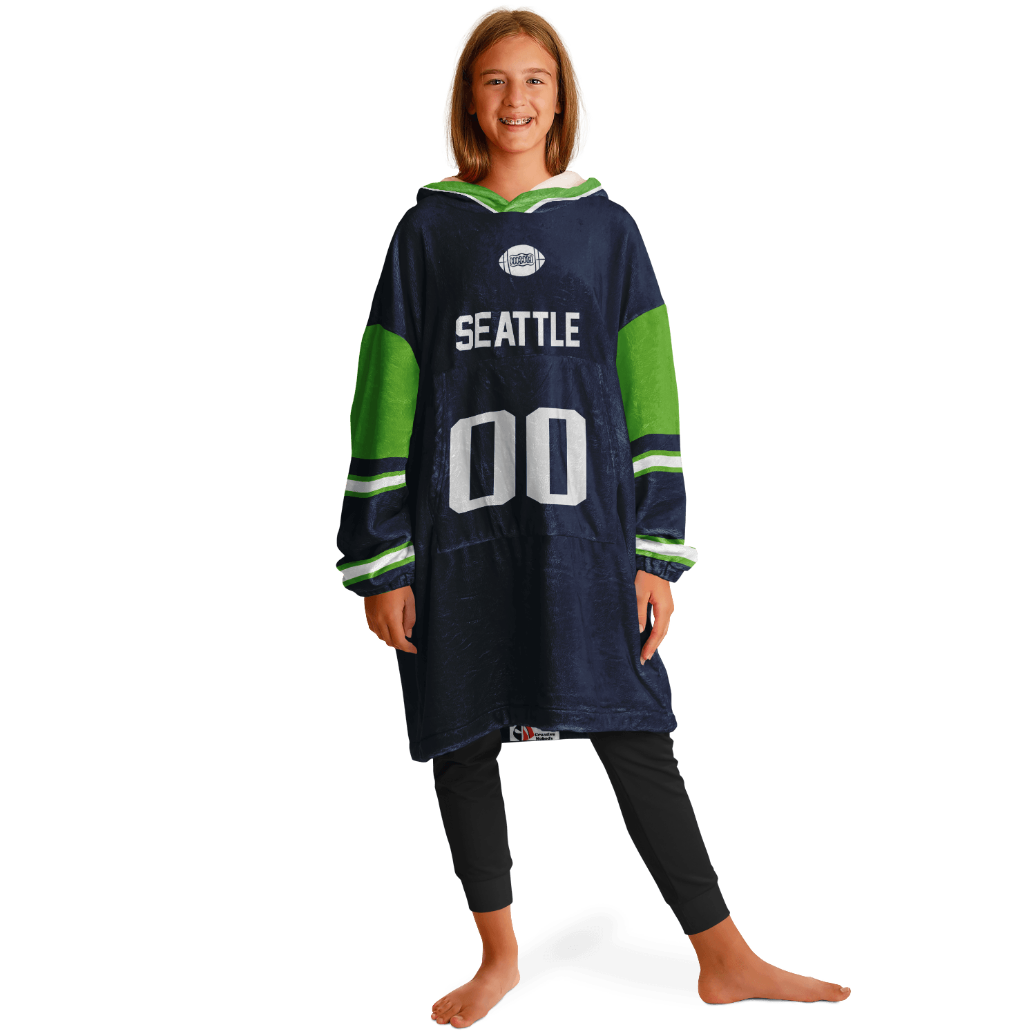 Personalized Seattle Hoodie Blanket product image 3