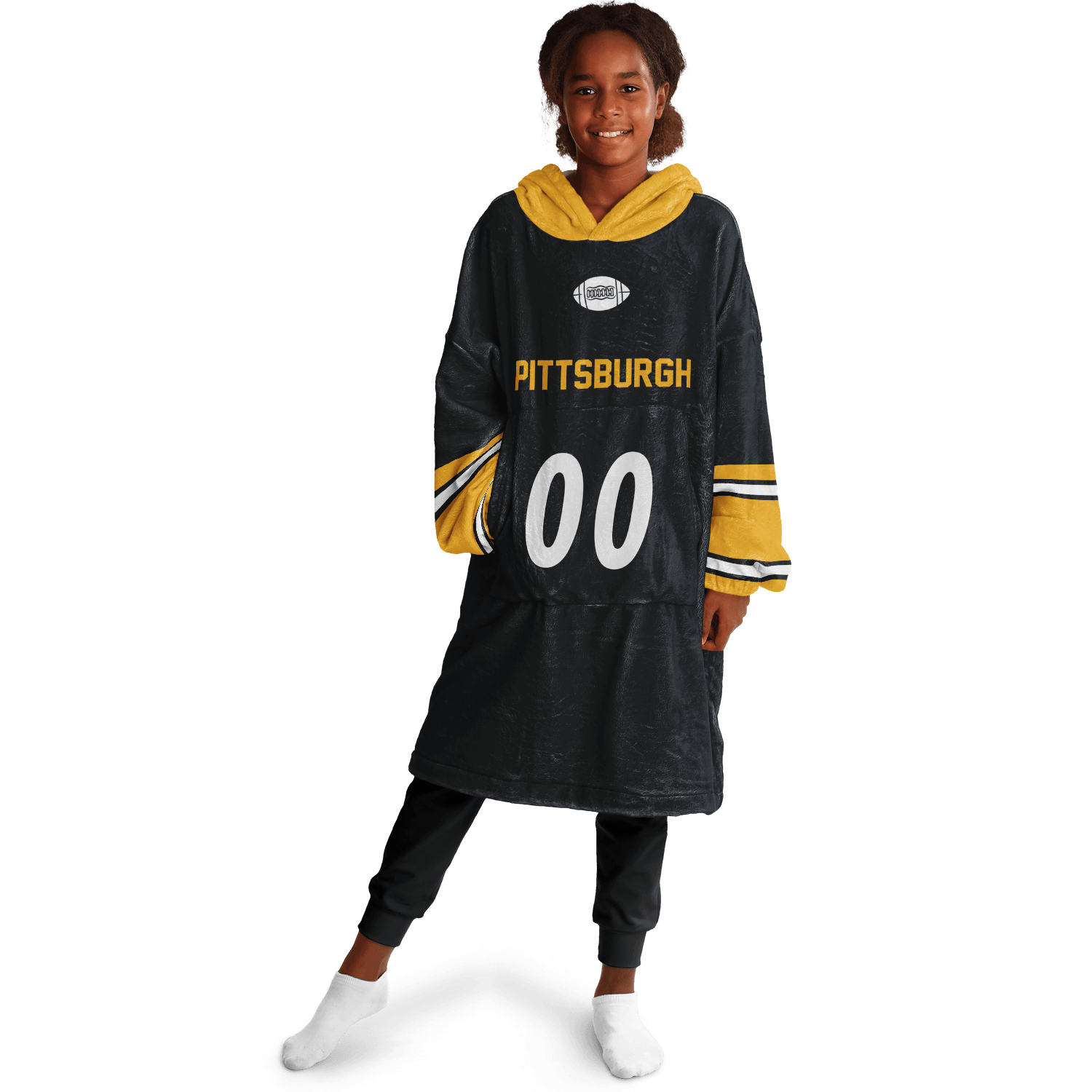 Personalized Pittsburgh Hoodie Blanket product image 2