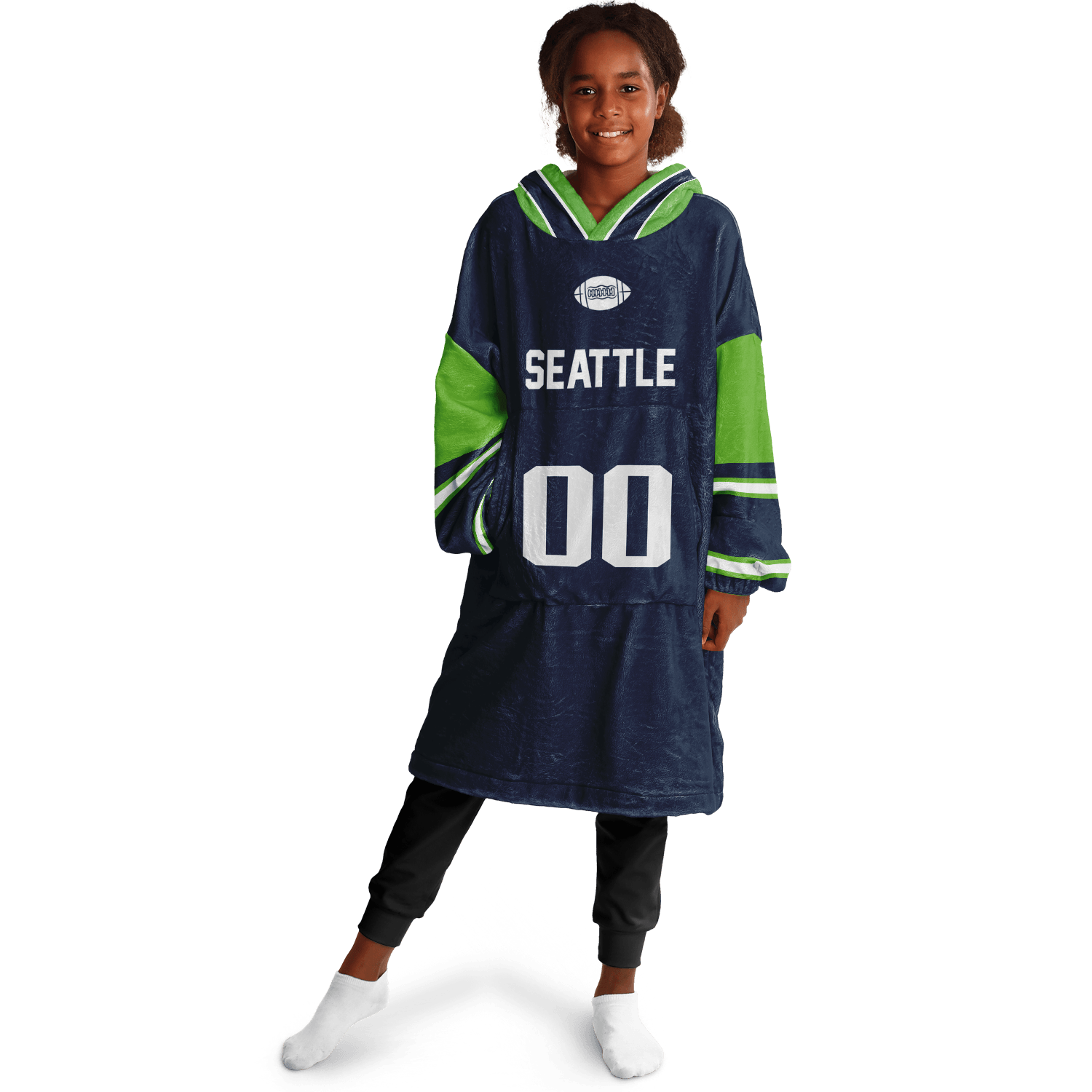 Personalized Seattle Hoodie Blanket product image 8