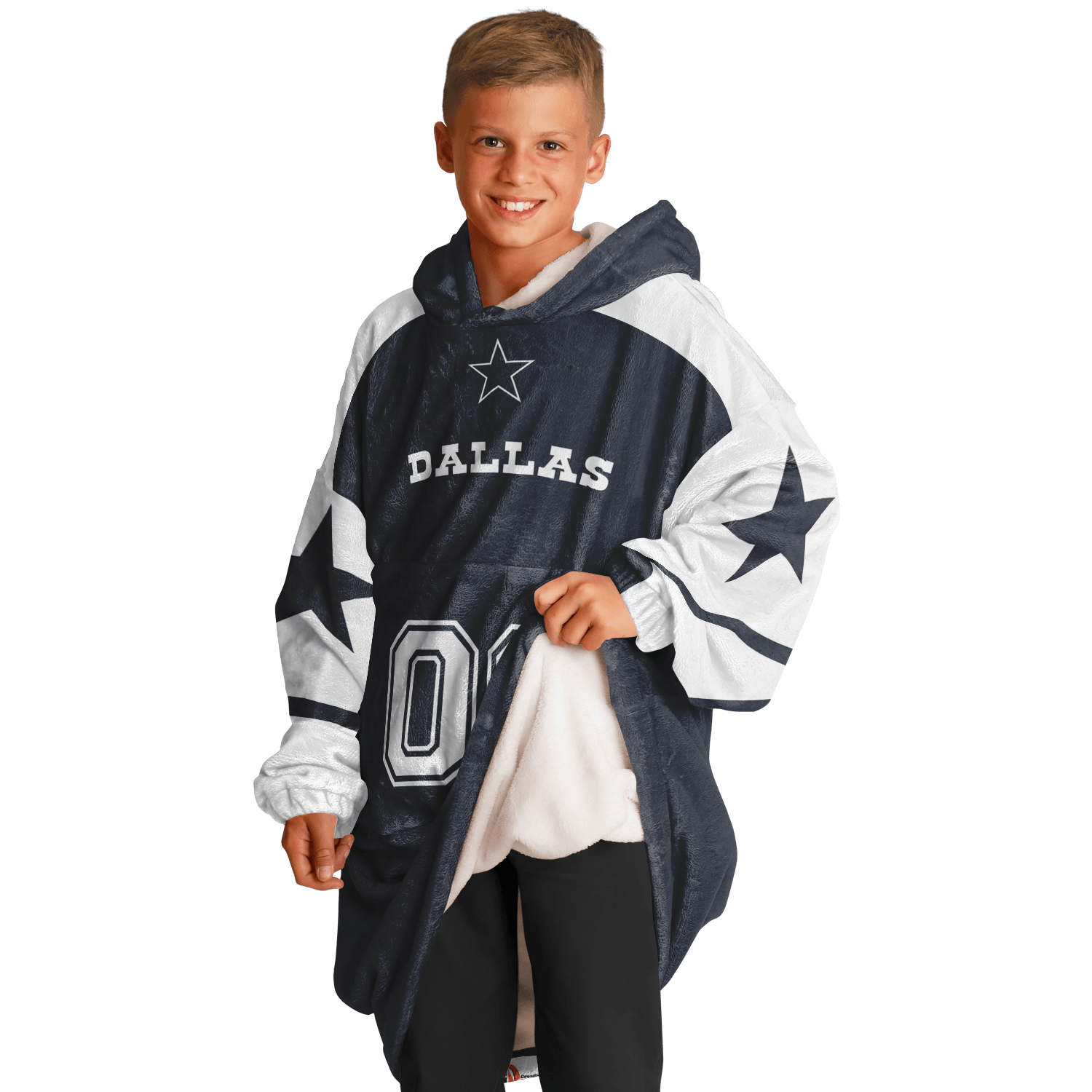 Personalized Dallas Hoodie Blanket product image 11