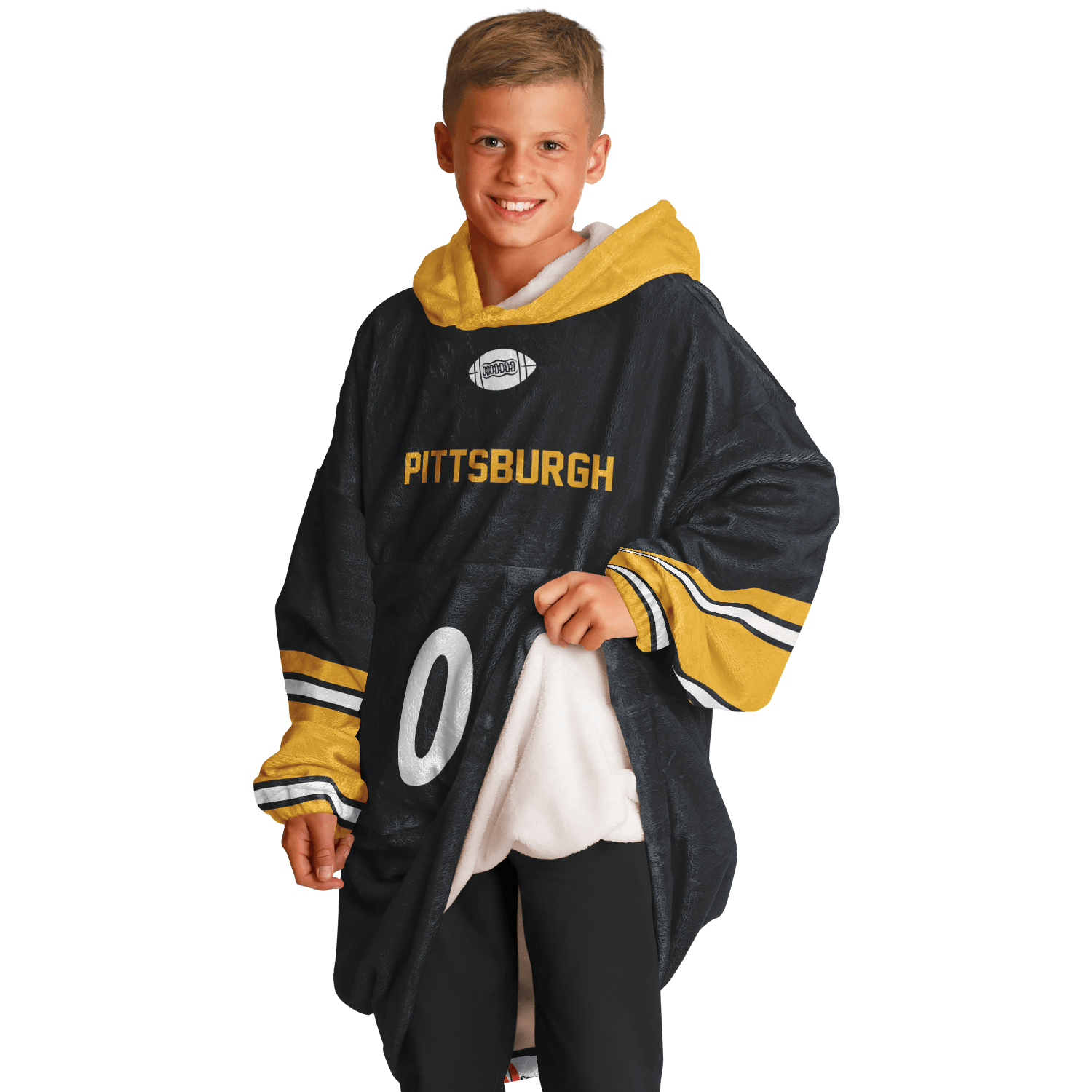 Personalized Pittsburgh Hoodie Blanket product image 9