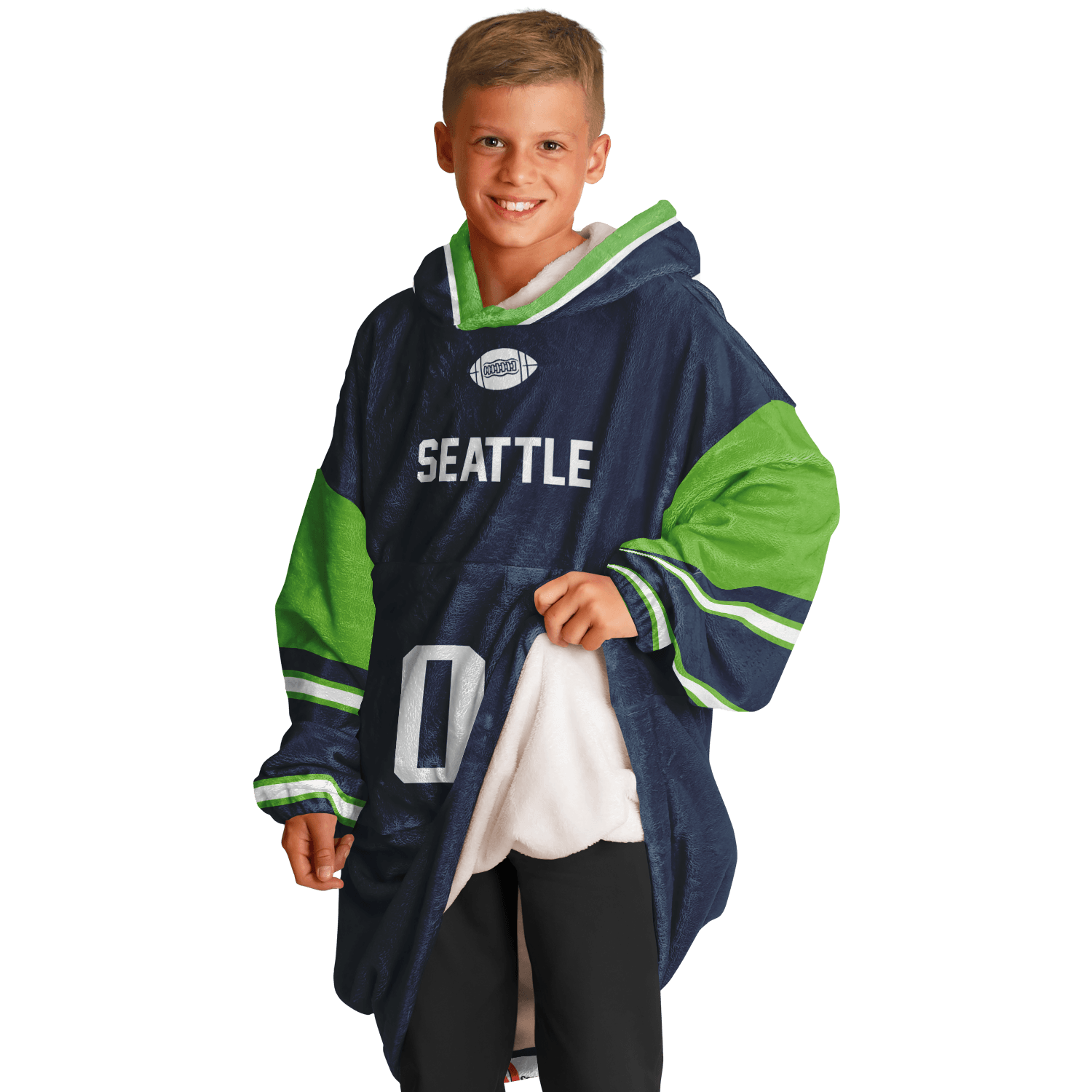 Personalized Seattle Hoodie Blanket product image 10