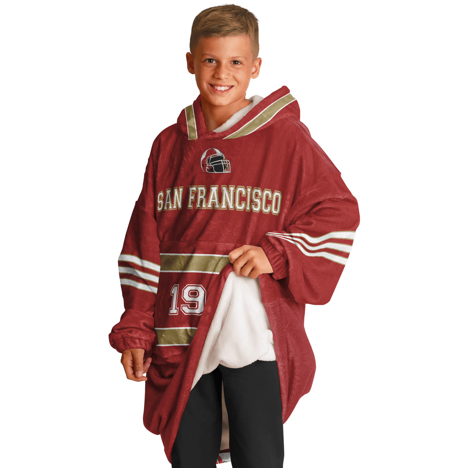 Personalized San Francisco Hoodie Blanket product image 10