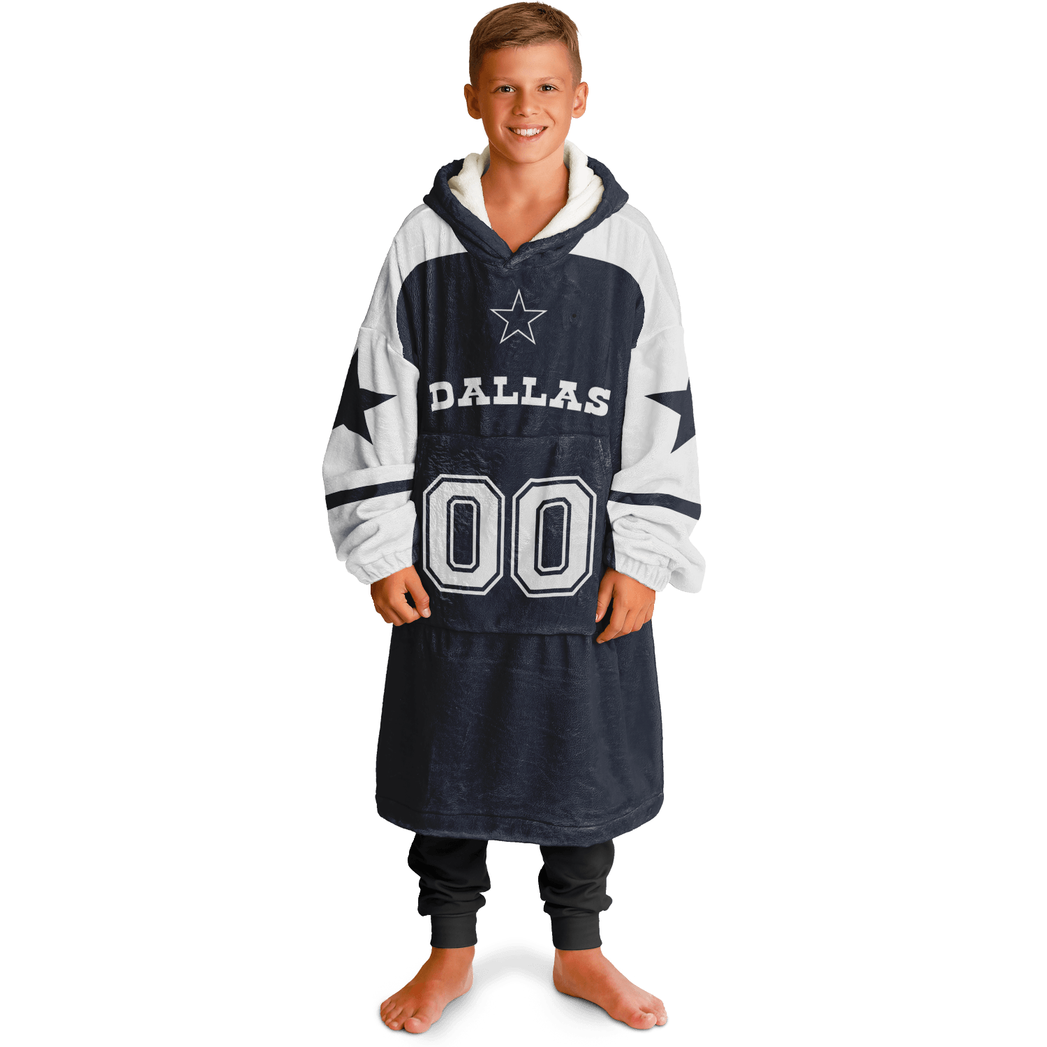 Personalized Dallas Hoodie Blanket product image 13