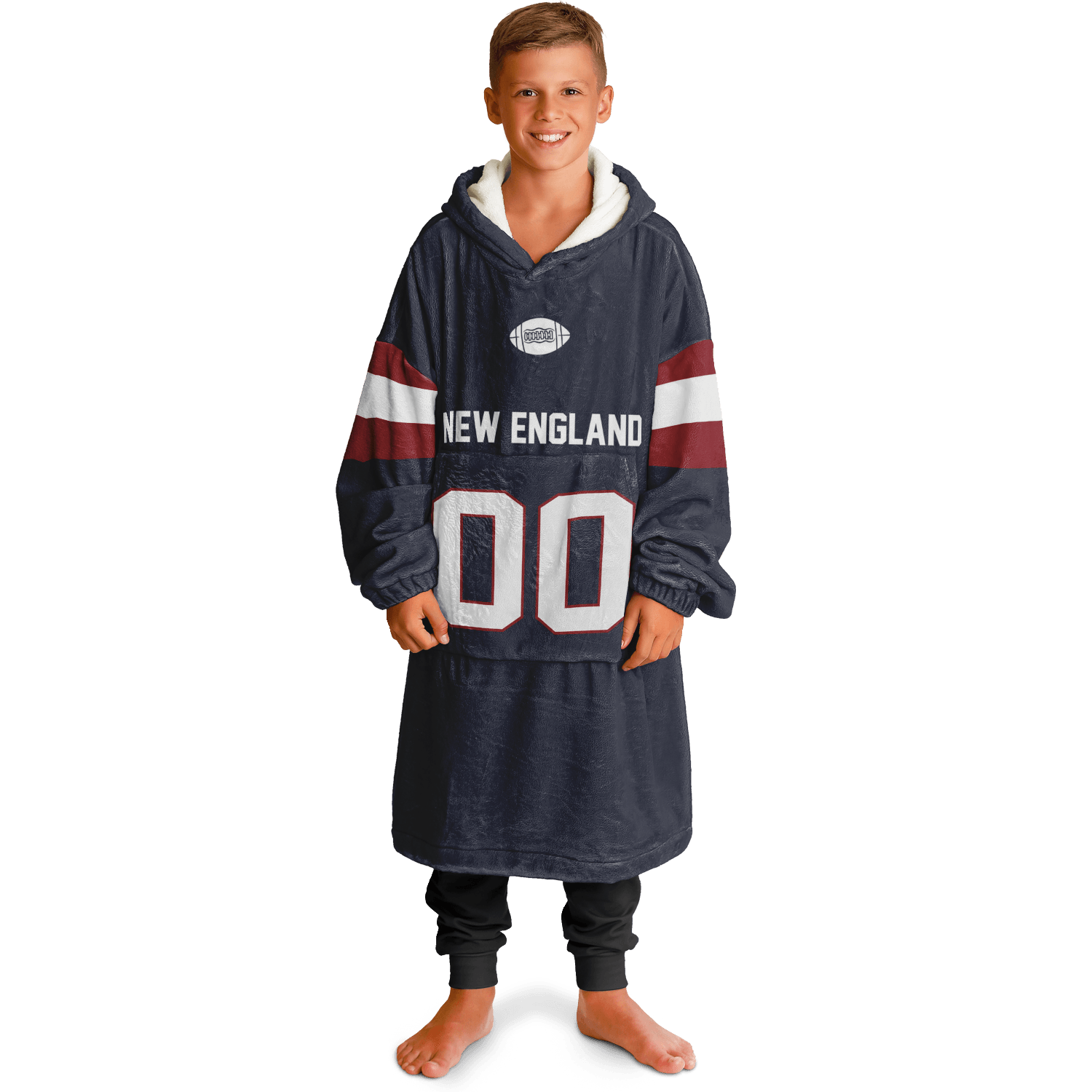 Personalized New England Hoodie Blanket product image 11