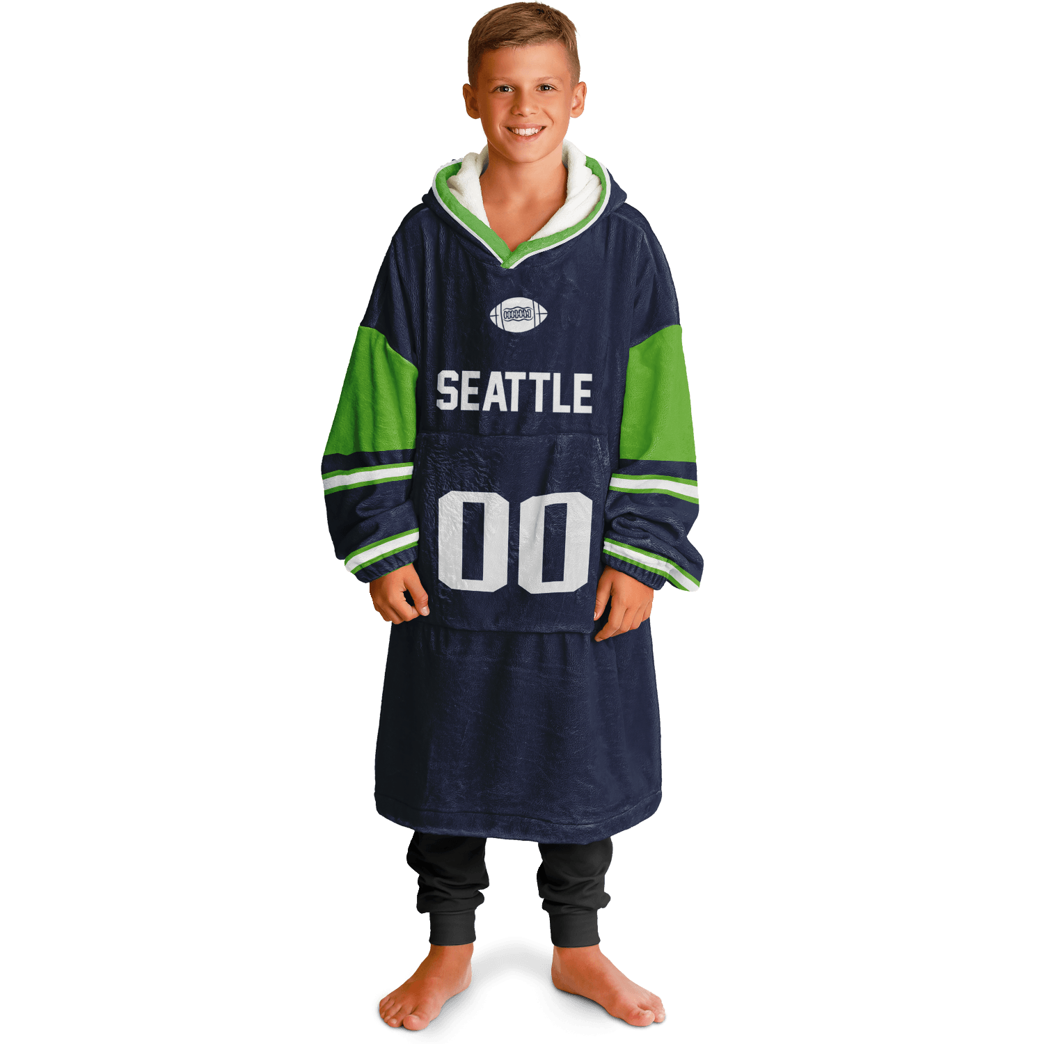 Personalized Seattle Hoodie Blanket product image 12