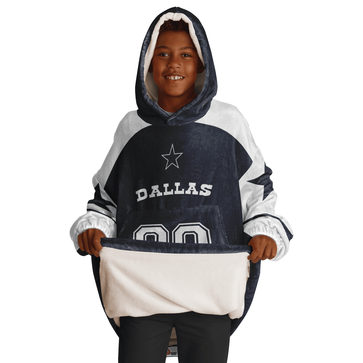 Personalized Dallas Hoodie Blanket product image 5