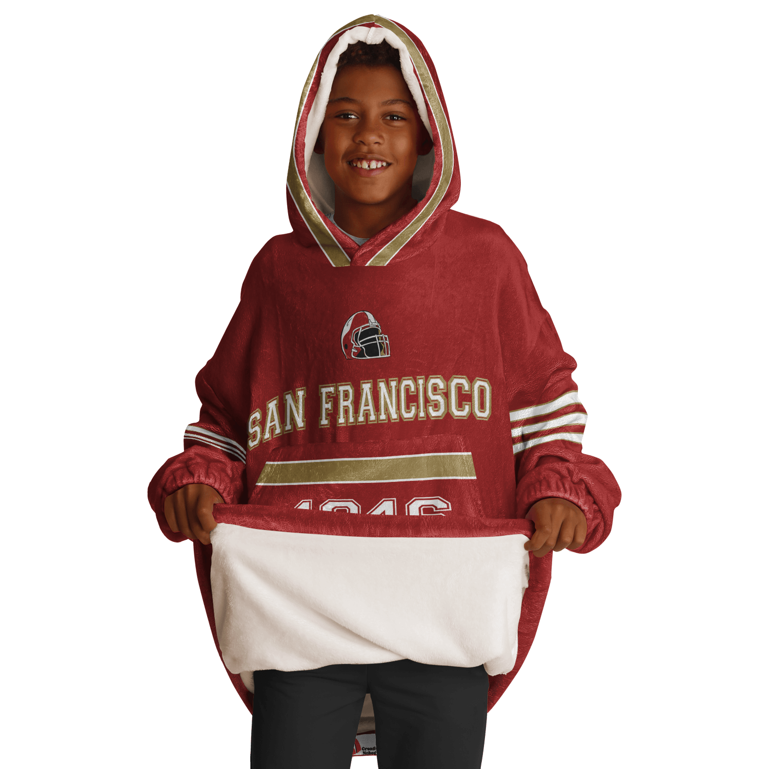 Personalized San Francisco Hoodie Blanket product image 4