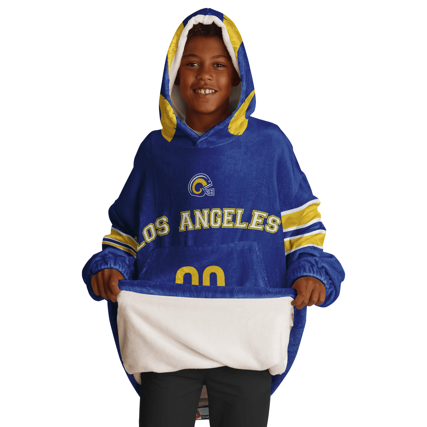 Personalized Los Angeles Hoodie Blanket product image 5