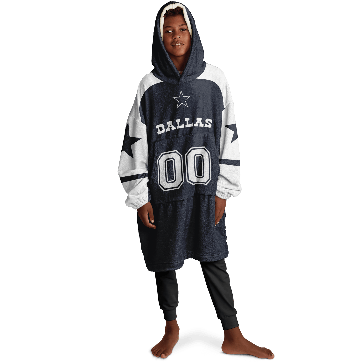 Personalized Dallas Hoodie Blanket product image 6