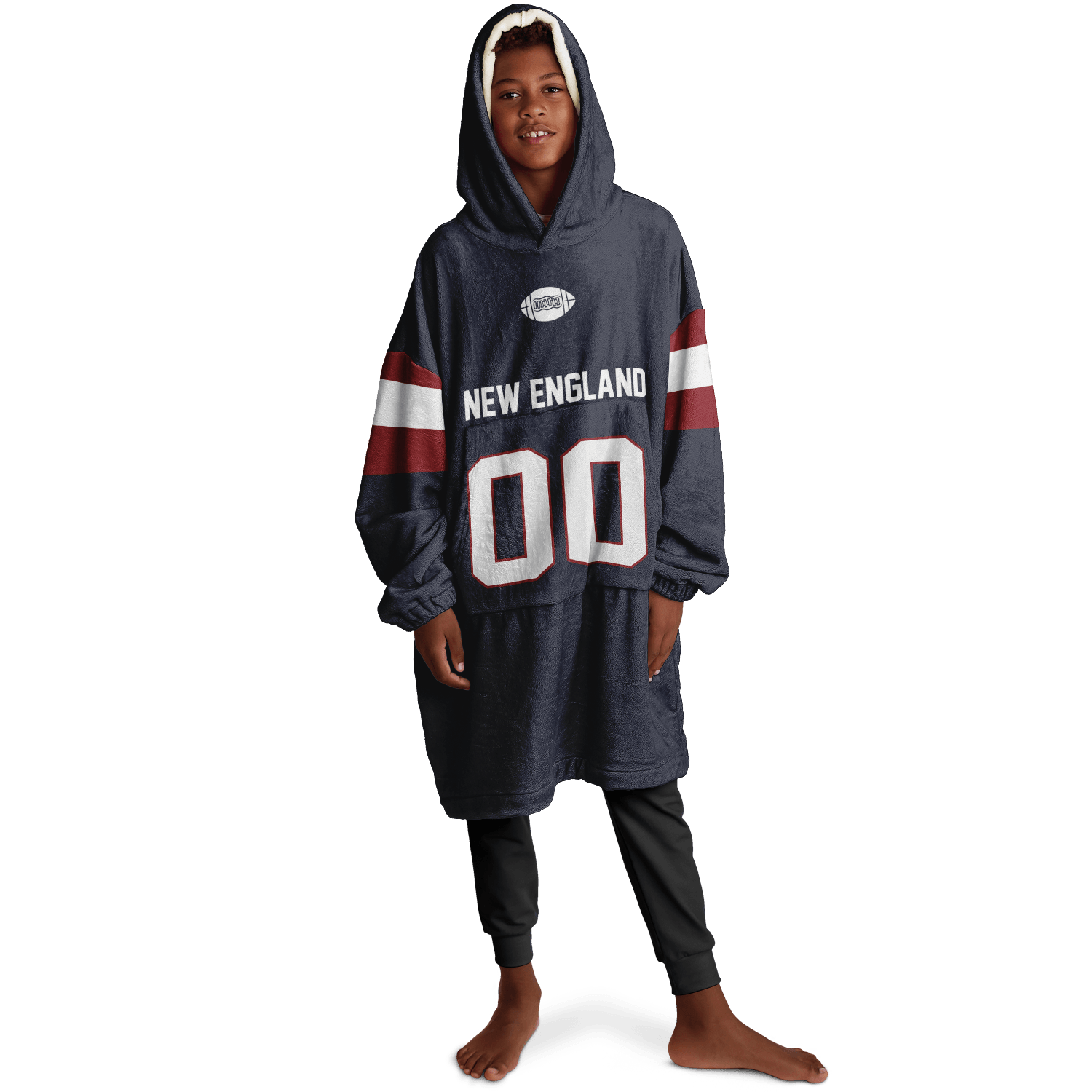 Personalized New England Hoodie Blanket product image 8