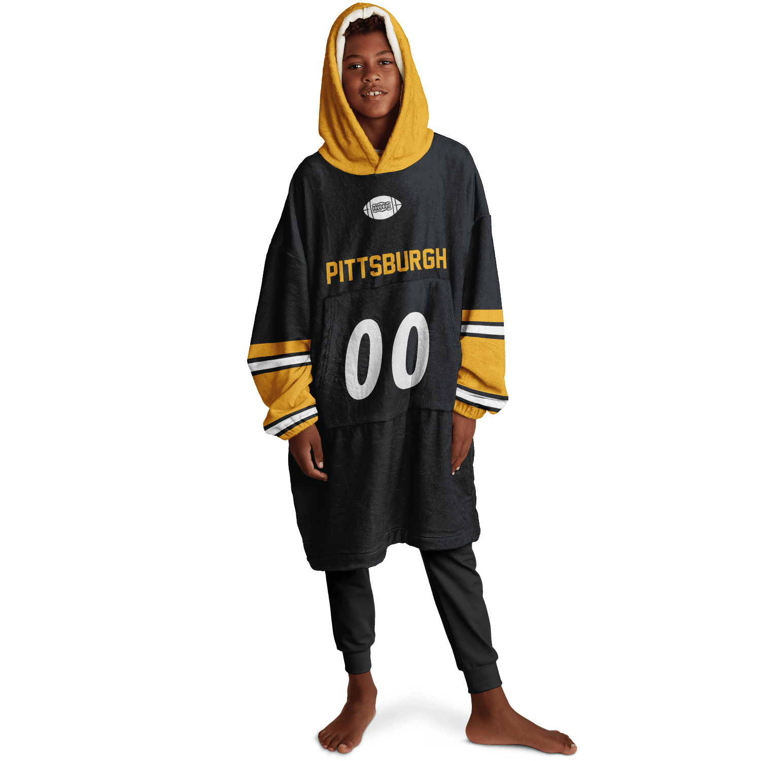 Personalized Pittsburgh Hoodie Blanket product image 8