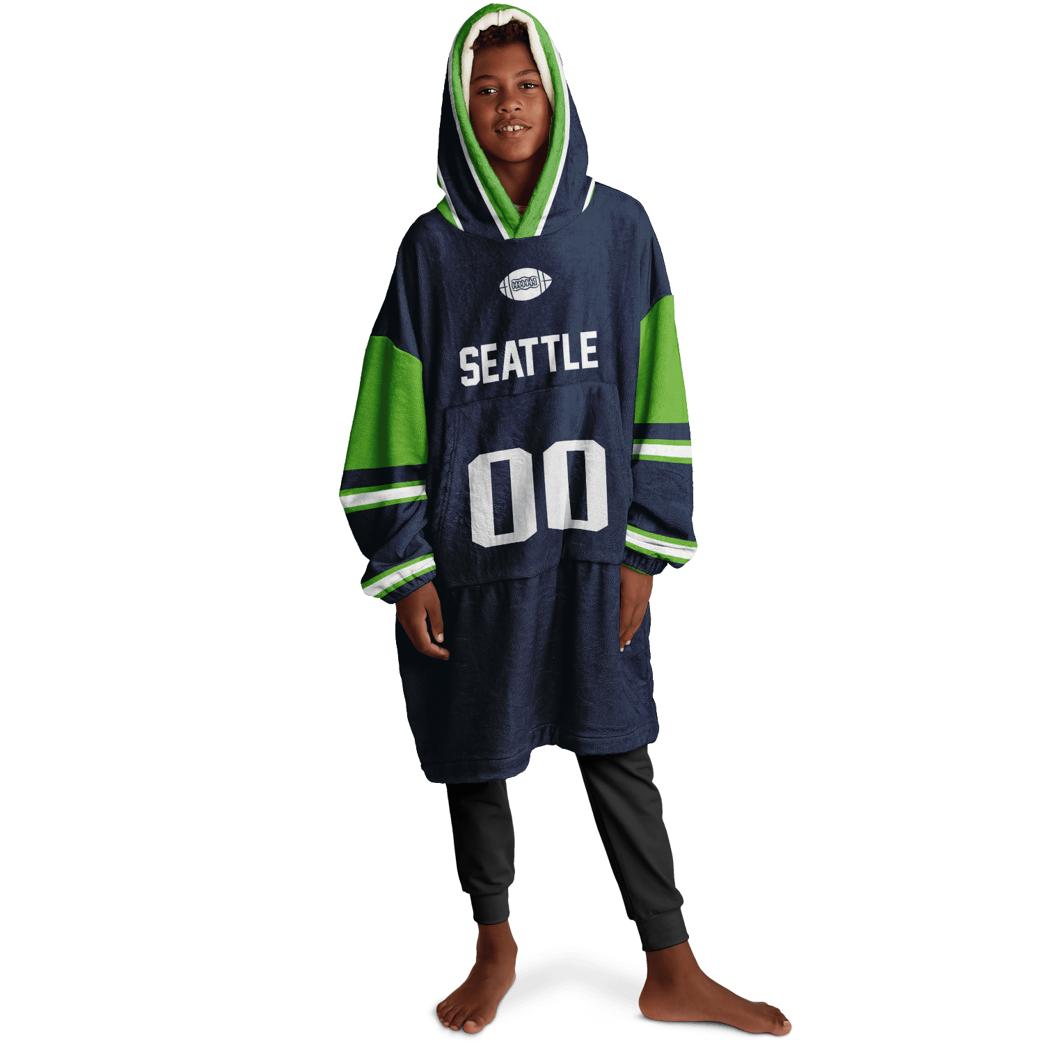 Personalized Seattle Hoodie Blanket product image 5