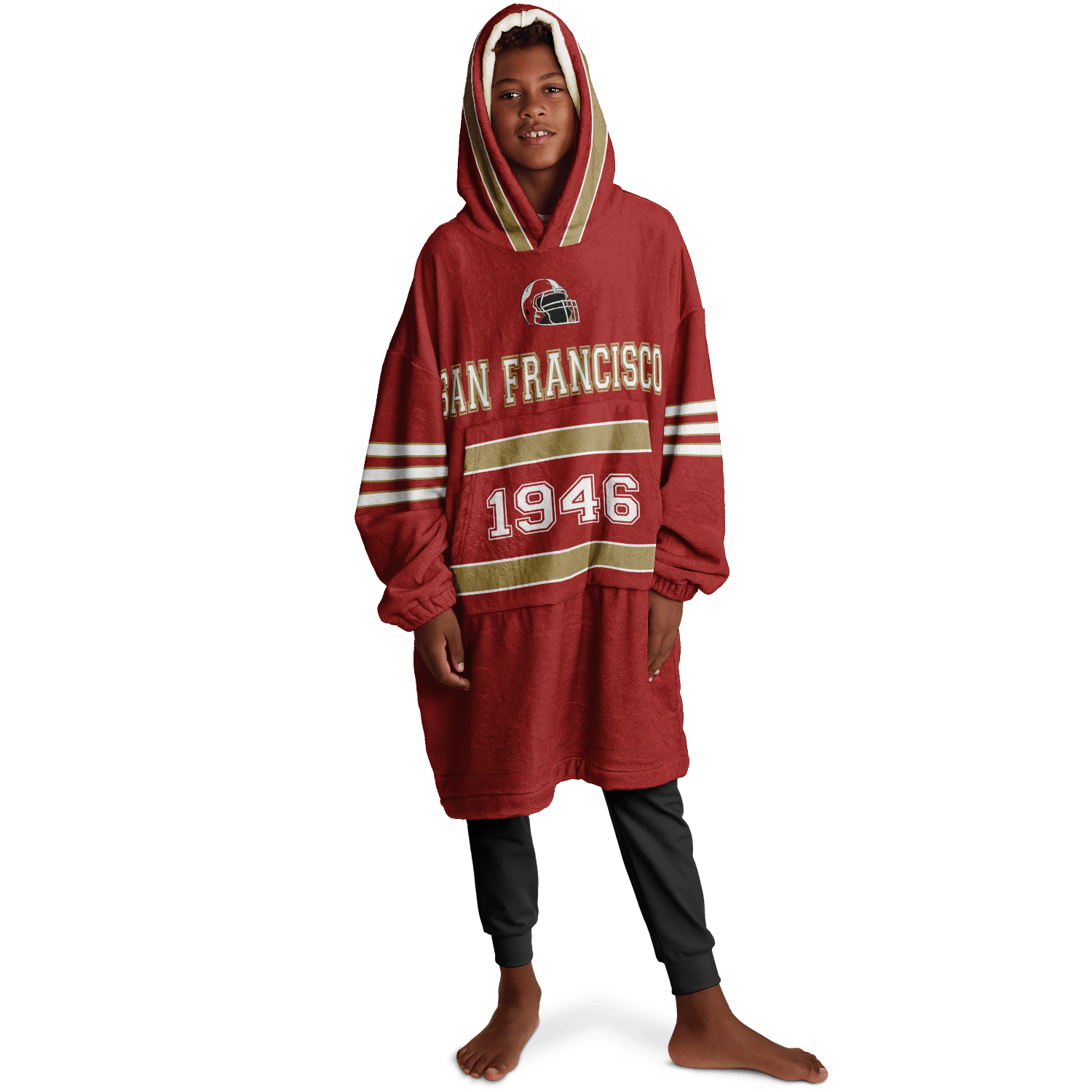 Personalized San Francisco Hoodie Blanket product image 5