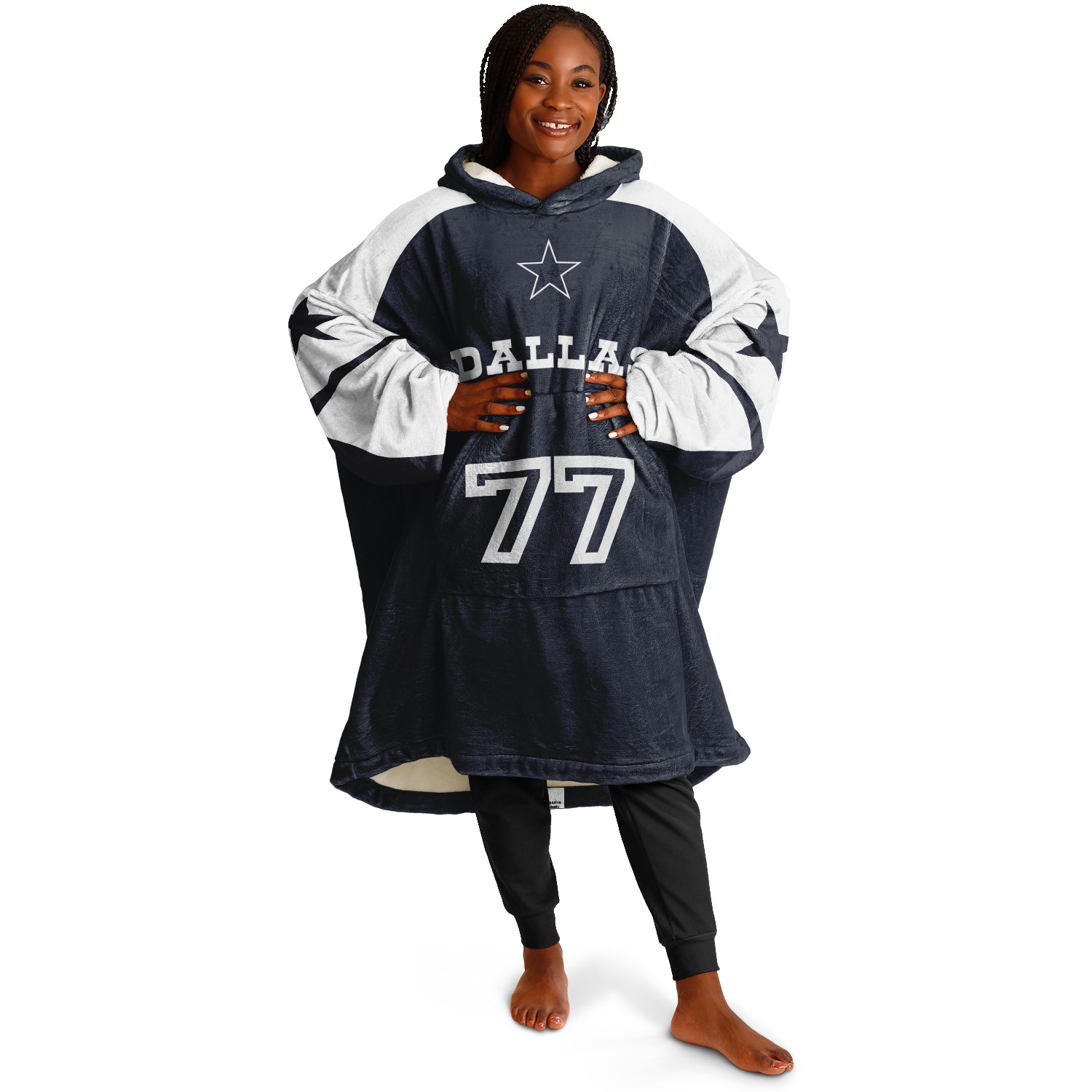 Personalized Dallas Hoodie Blanket product image 12