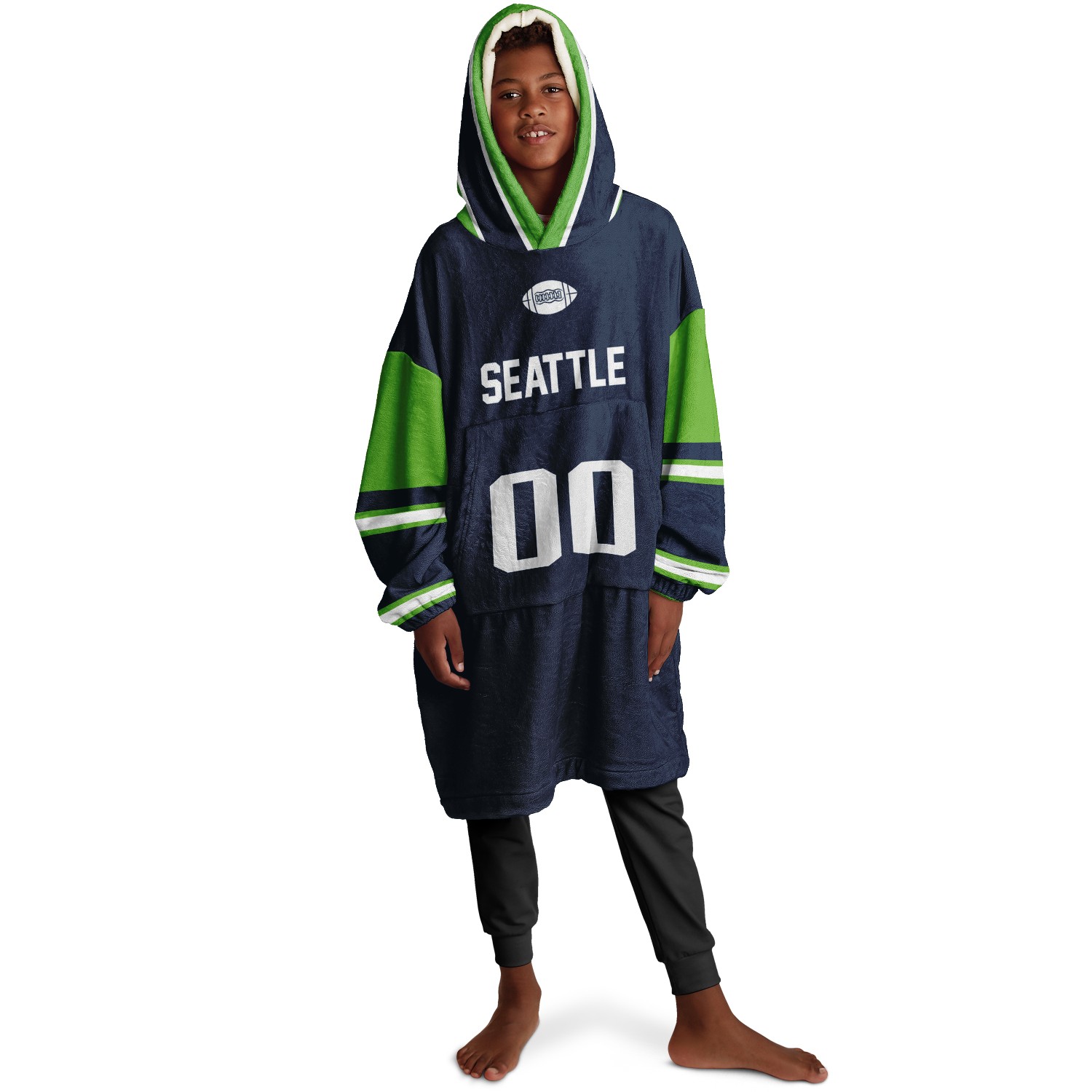 Personalized Seattle Hoodie Blanket product image 13