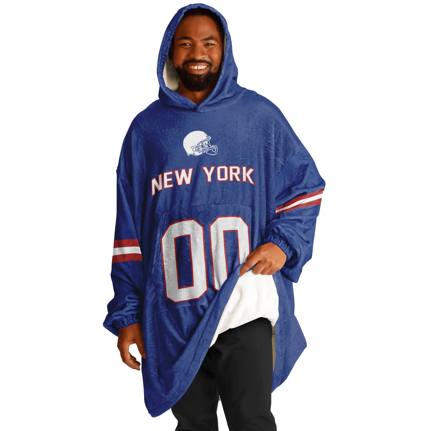 Personalized New York Hoodie Blanket product image 8