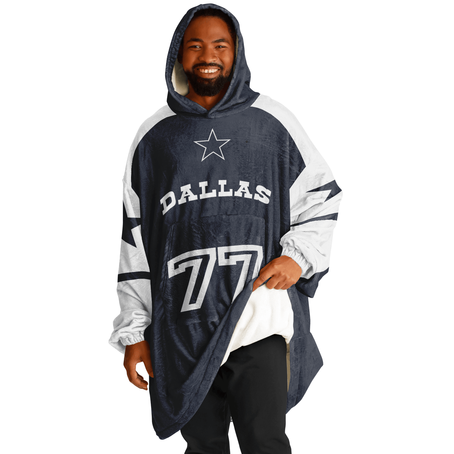 Personalized Dallas Hoodie Blanket product image 10