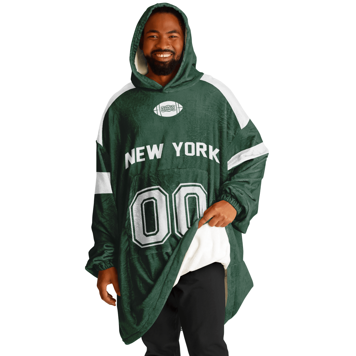 Personalized New York Hoodie Blanket product image 8