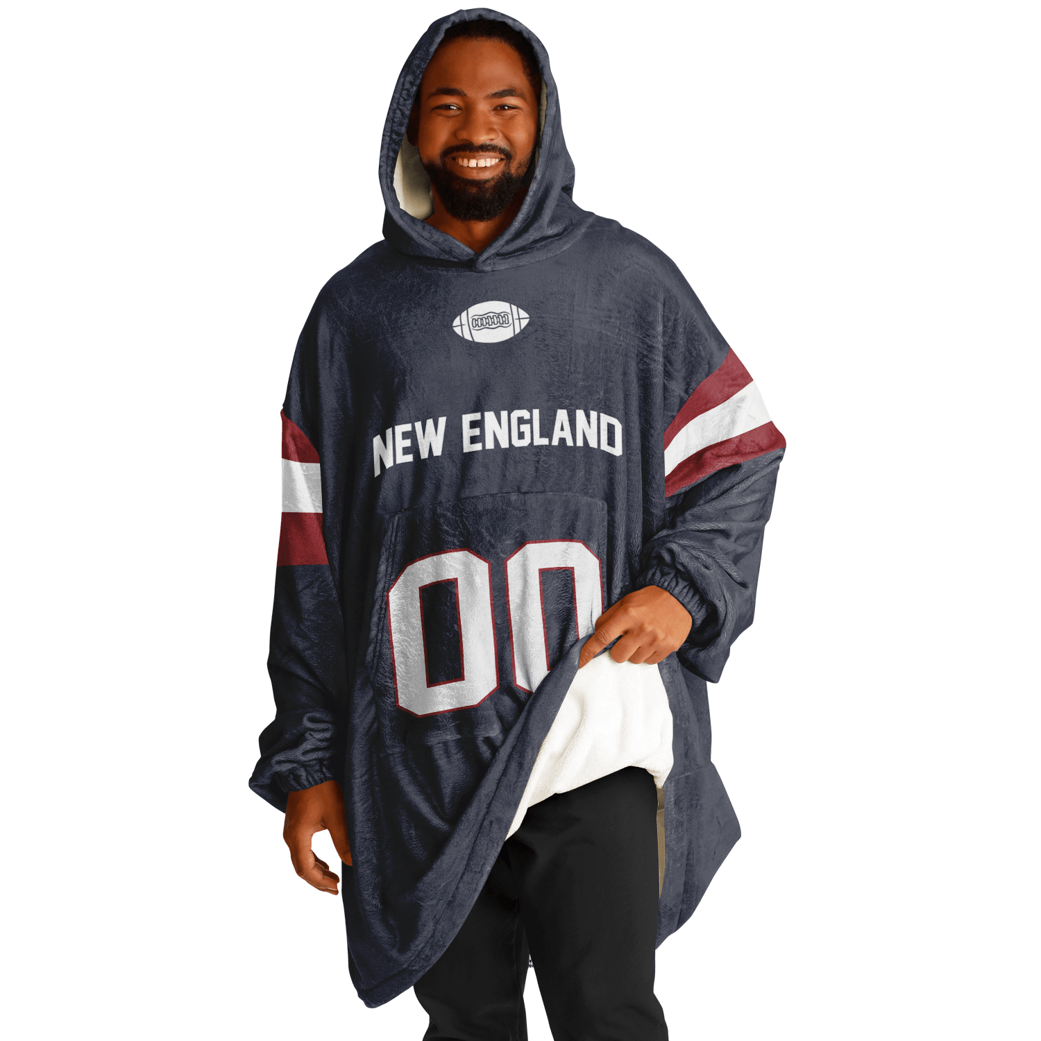 Personalized New England Hoodie Blanket product image 9