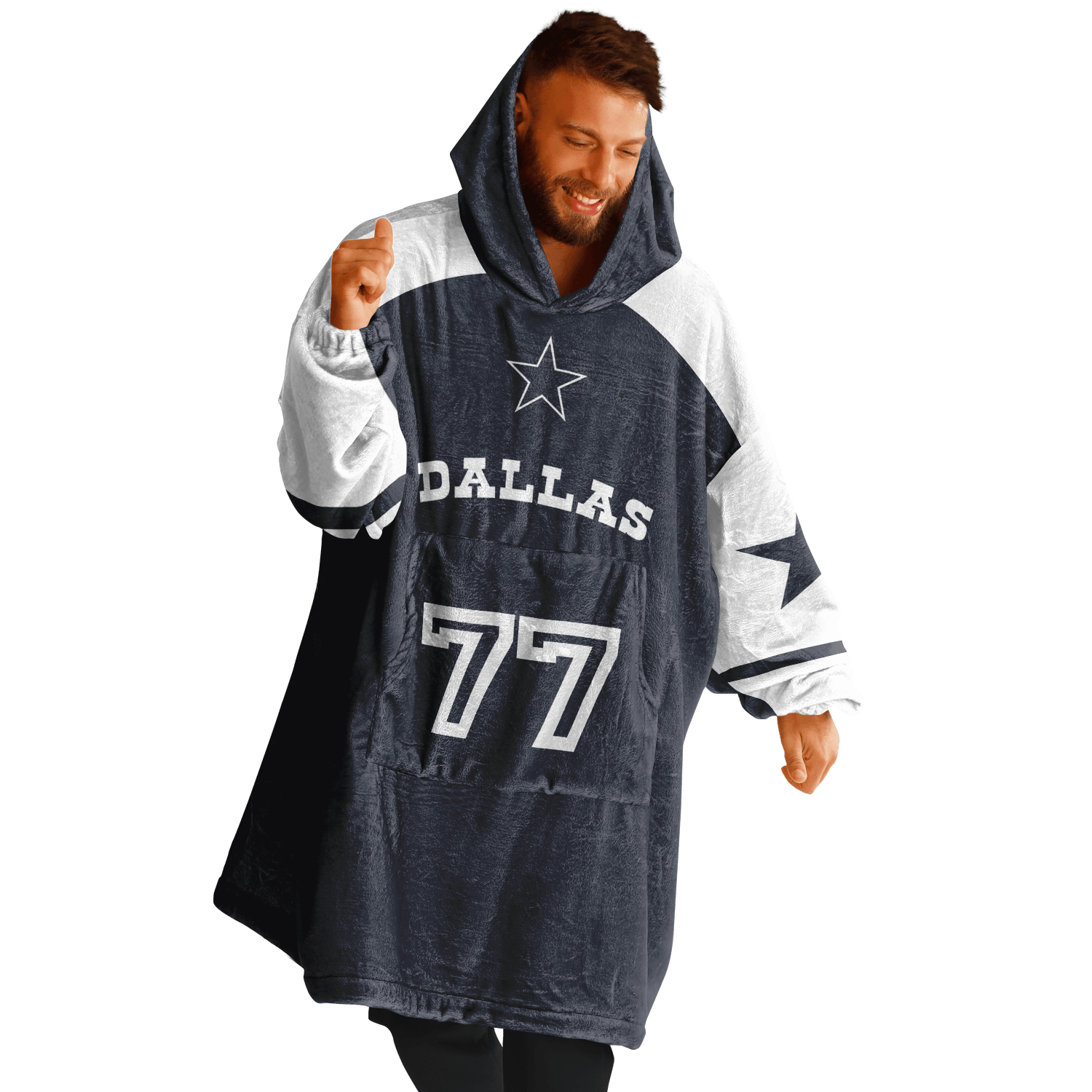 Personalized Dallas Hoodie Blanket product image 8