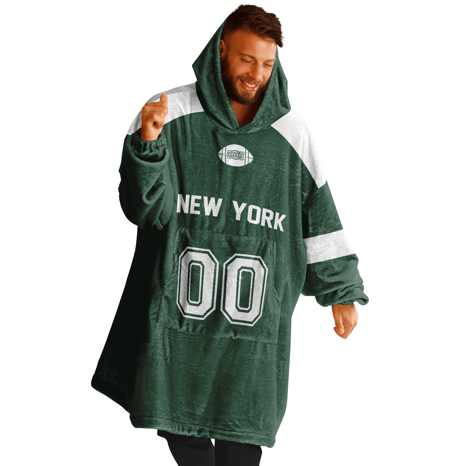 Personalized New York Hoodie Blanket product image 7