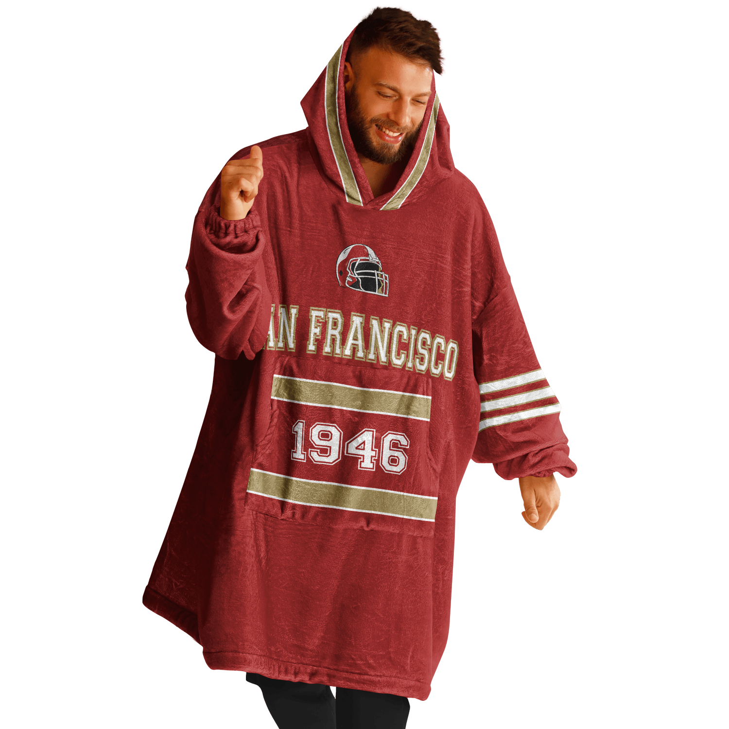 Personalized San Francisco Hoodie Blanket product image 6