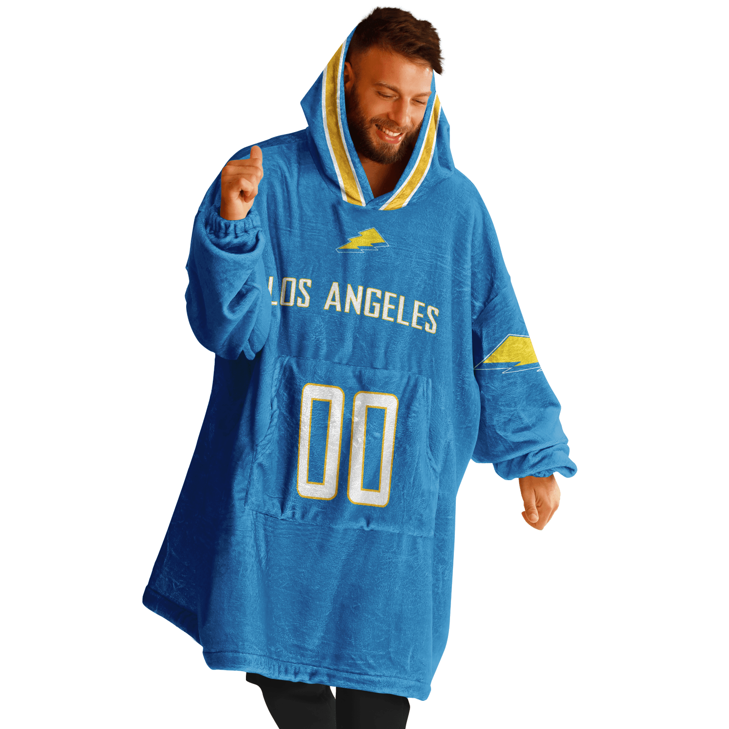 Personalized Los Angeles Hoodie Blanket product image 6