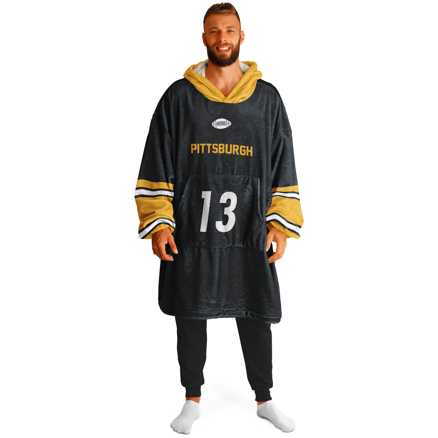 Personalized Pittsburgh Hoodie Blanket product image 8