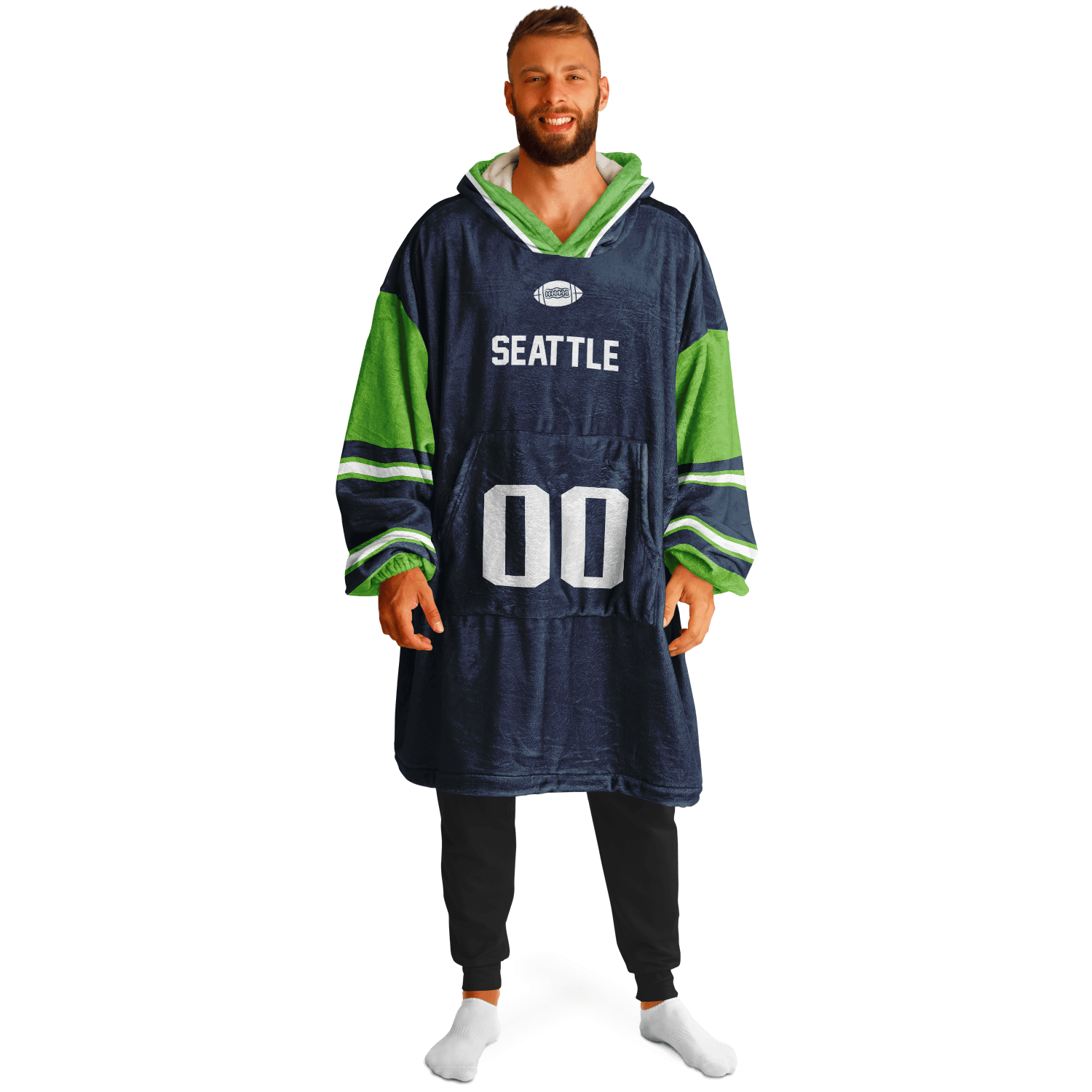 Personalized Seattle Hoodie Blanket product image 8