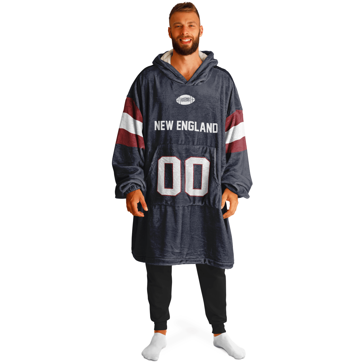 Personalized New England Hoodie Blanket product image 8