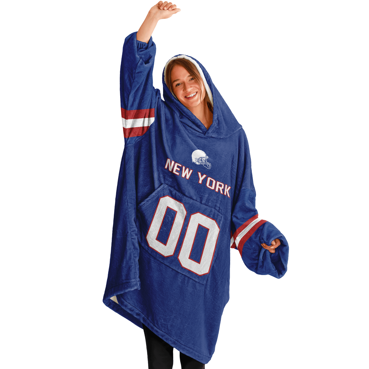 Personalized New York Hoodie Blanket product image 9