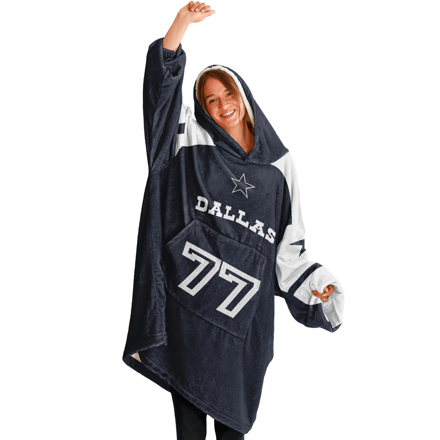 Personalized Dallas Hoodie Blanket product image 11