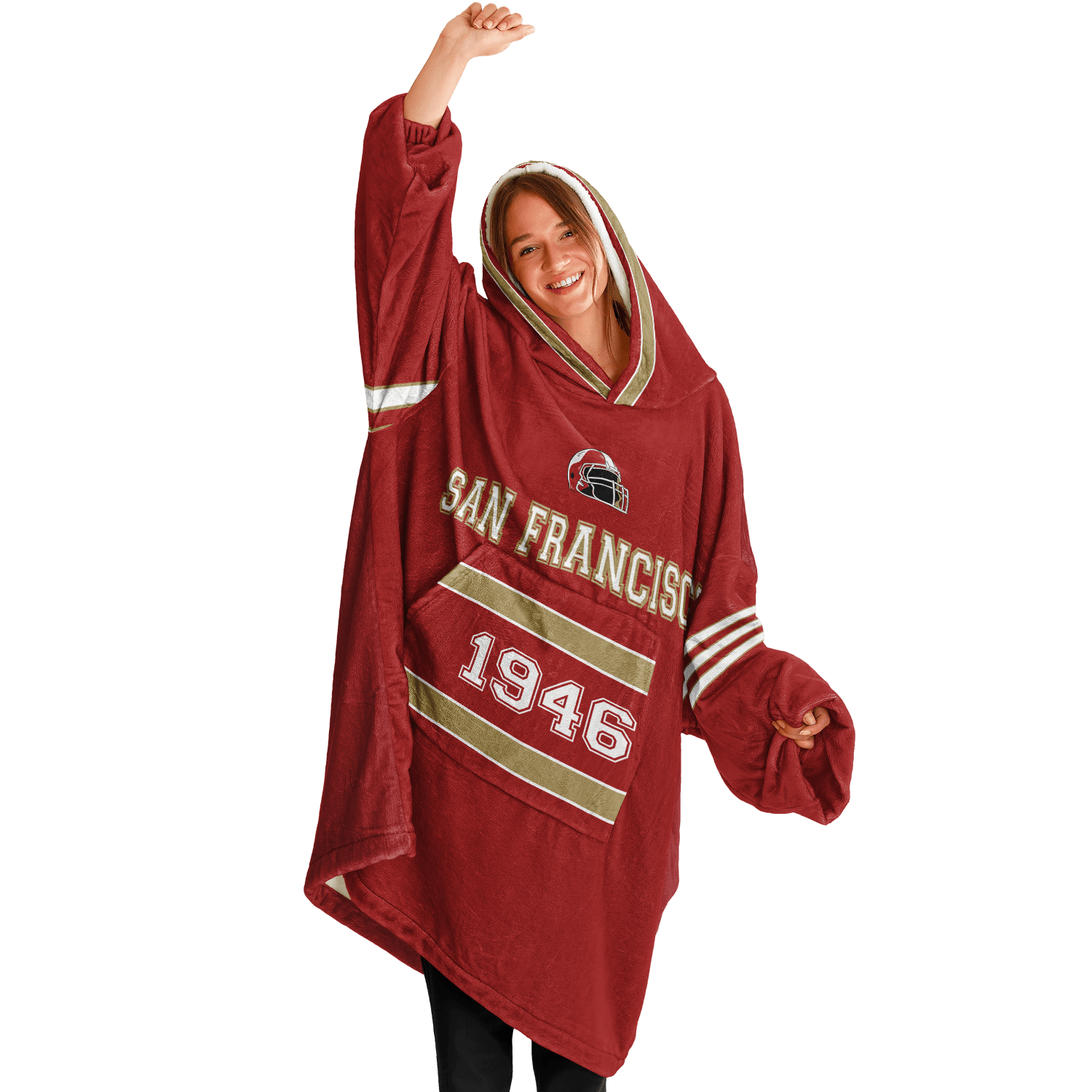 Personalized San Francisco Hoodie Blanket product image 3