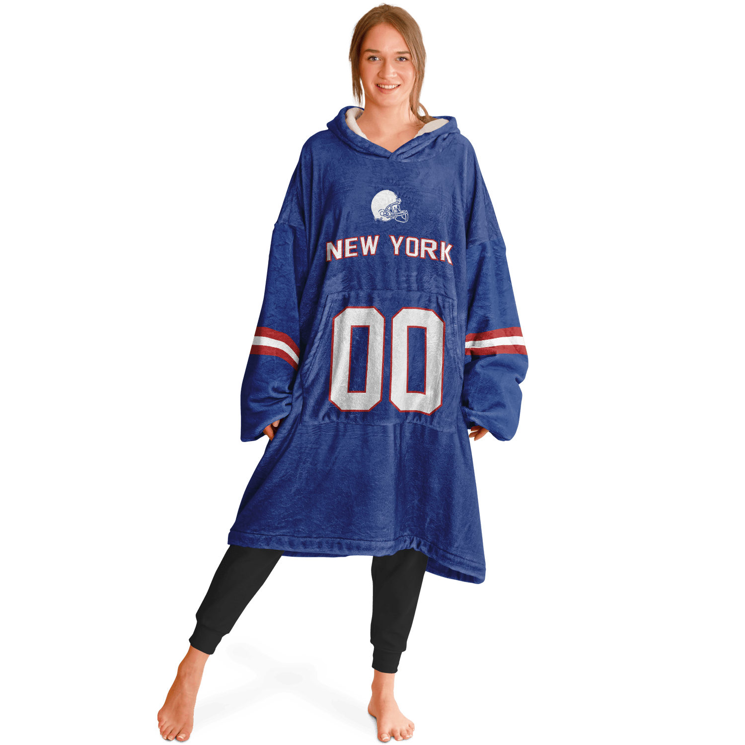 Personalized New York Hoodie Blanket product image 3