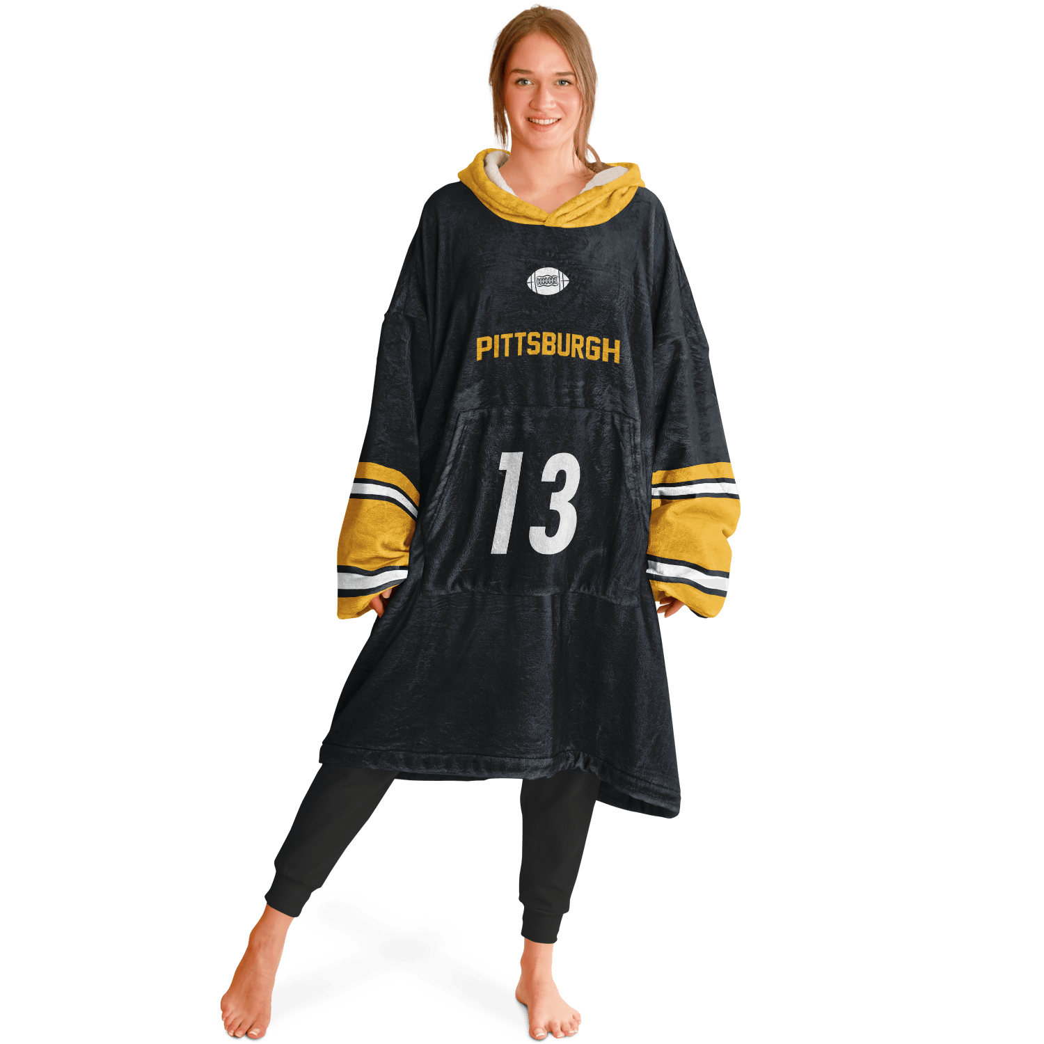 Personalized Pittsburgh Hoodie Blanket product image 4