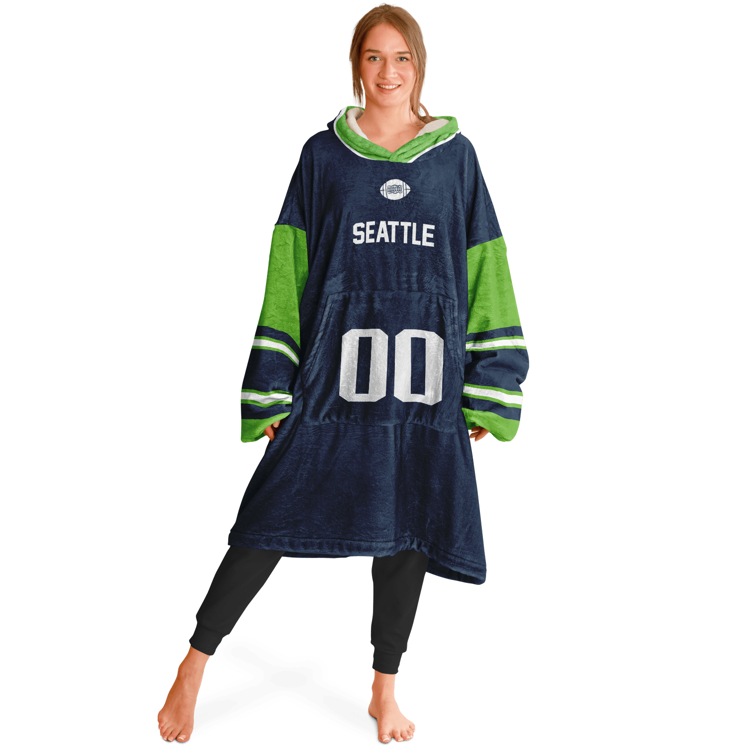 Personalized Seattle Hoodie Blanket product image 5