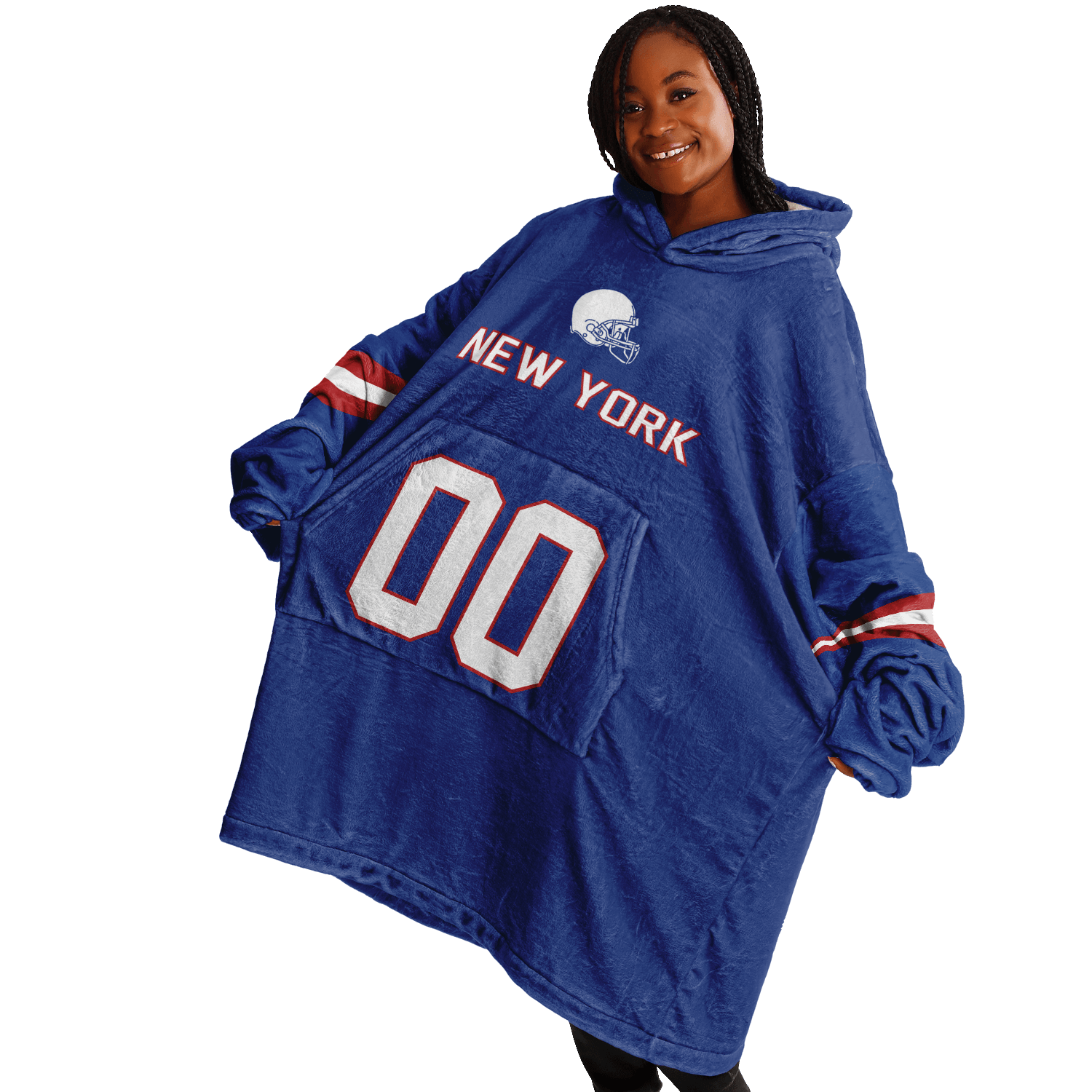 Personalized New York Hoodie Blanket product image 11