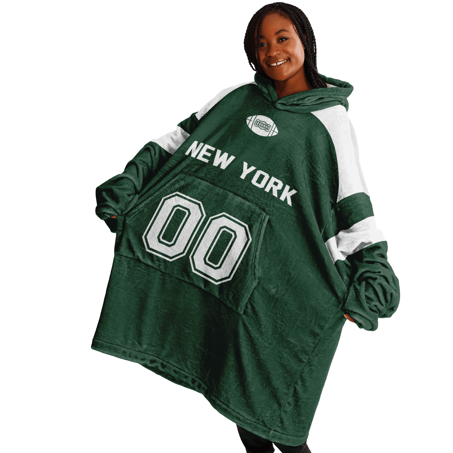 Personalized New York Hoodie Blanket product image 11