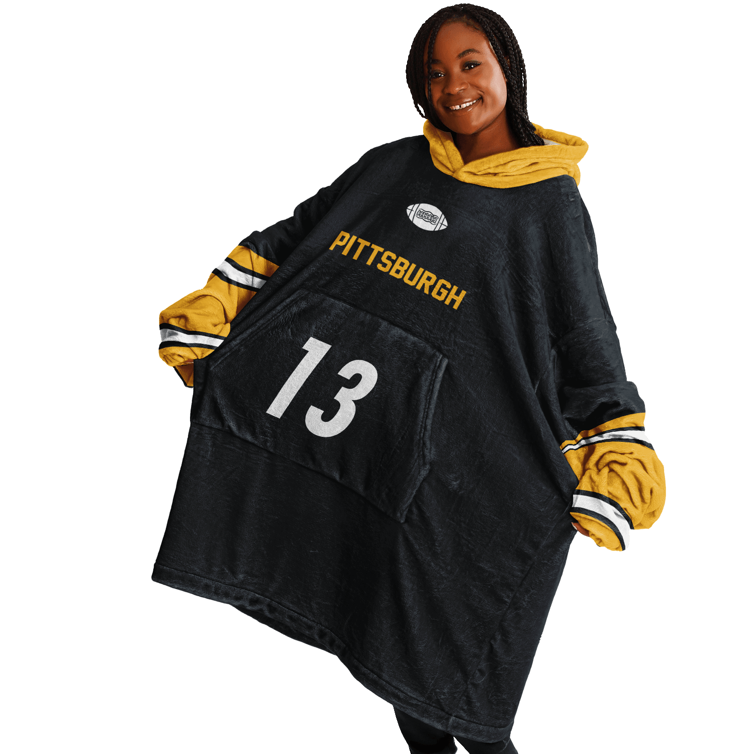 Personalized Pittsburgh Hoodie Blanket product image 0