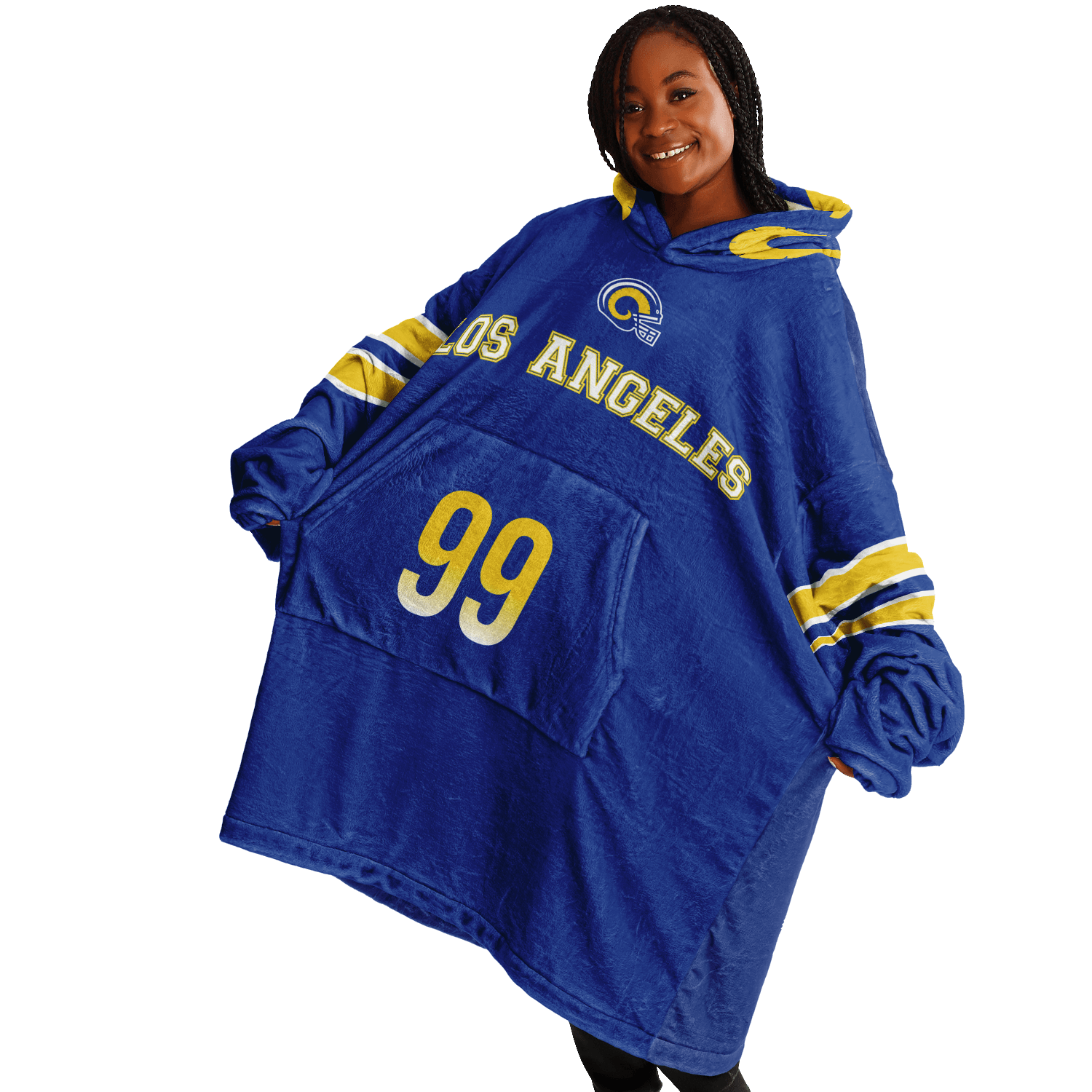 Personalized Los Angeles Hoodie Blanket product image 12