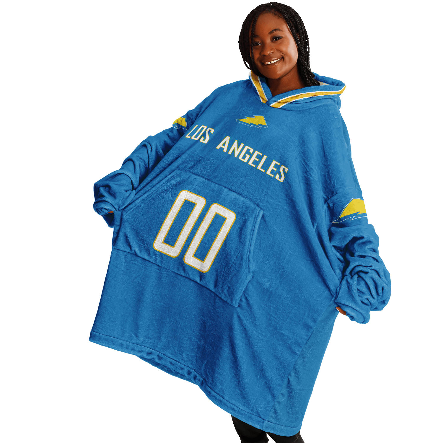 Personalized Los Angeles Hoodie Blanket product image 0