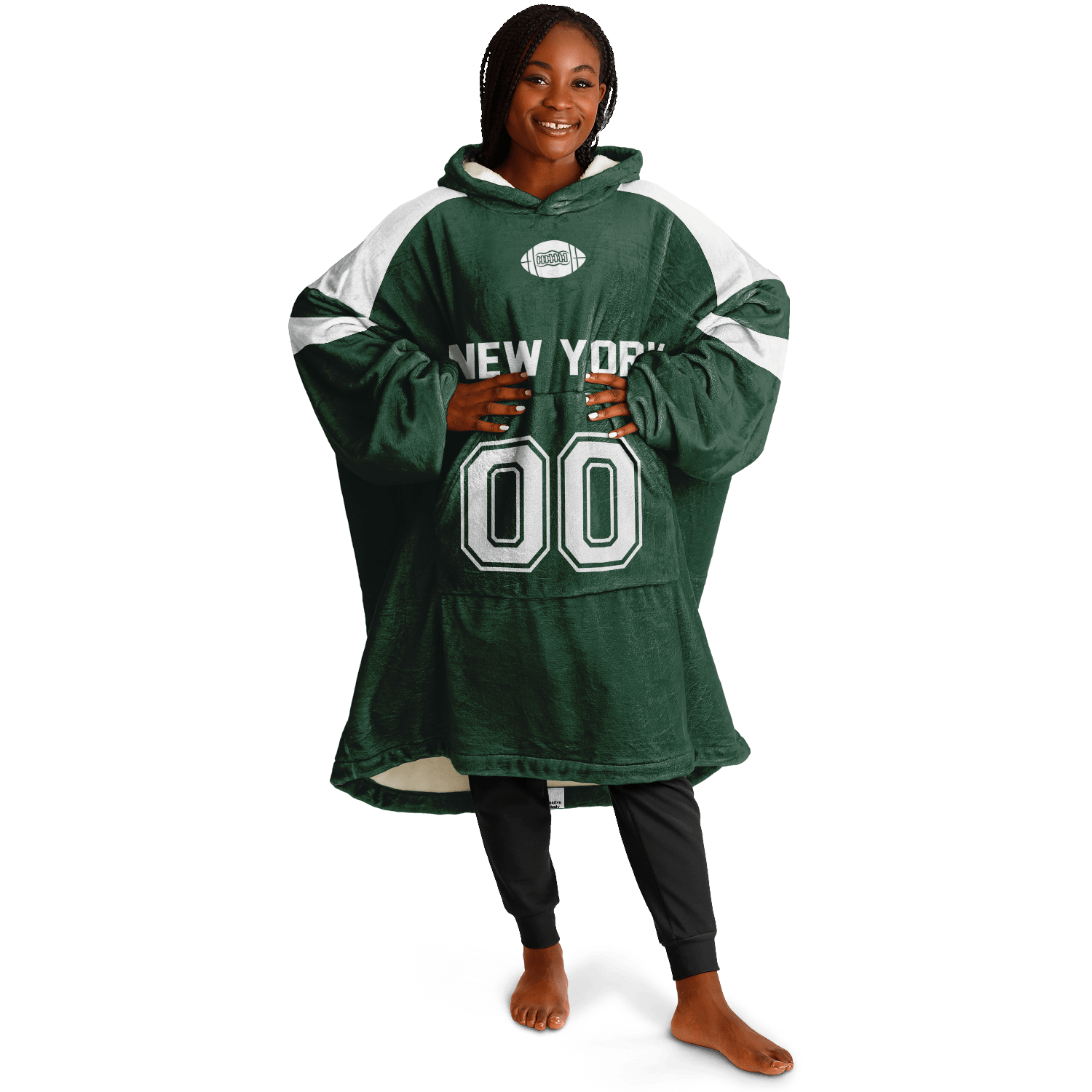 Personalized New York Hoodie Blanket product image 2