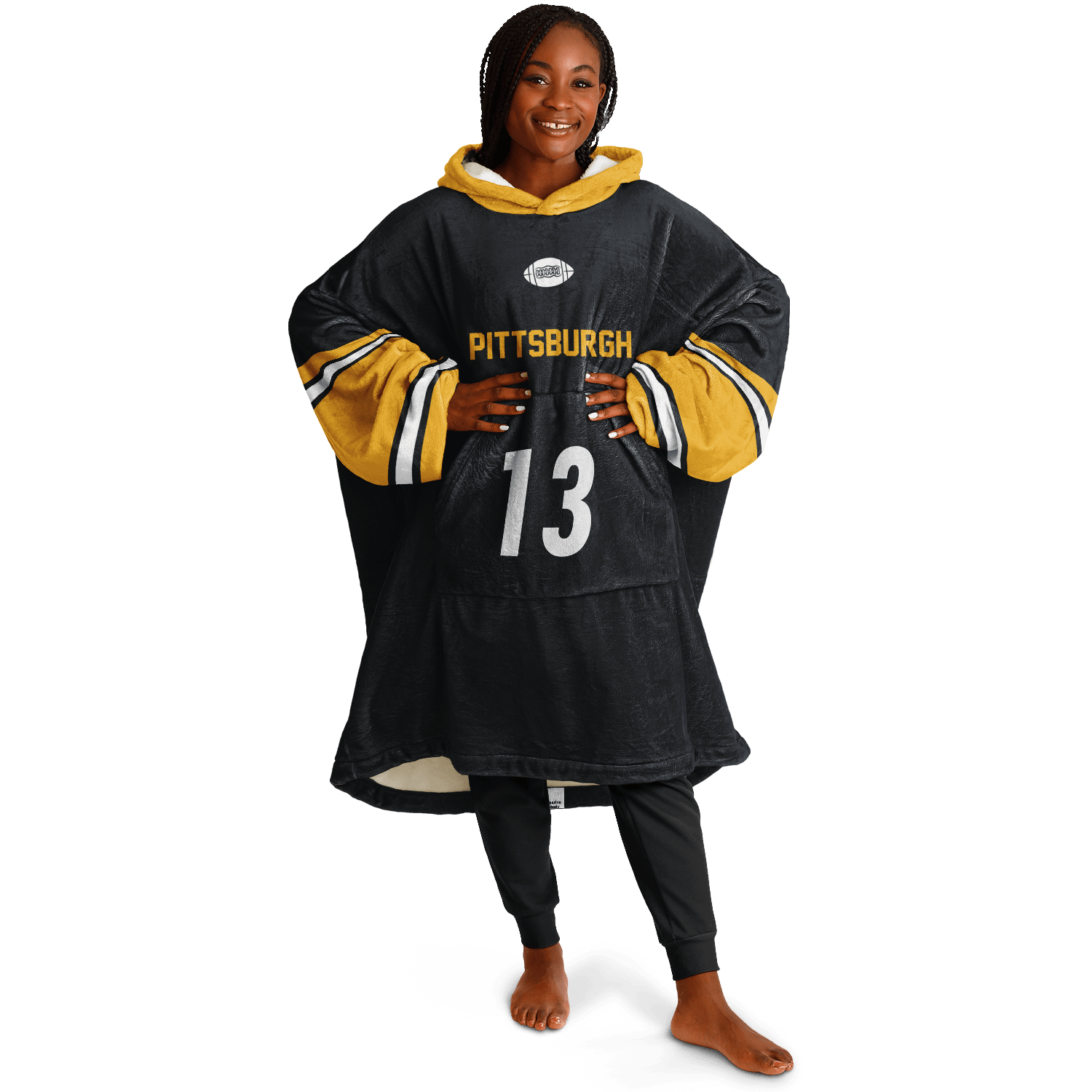 Personalized Pittsburgh Hoodie Blanket product image 2